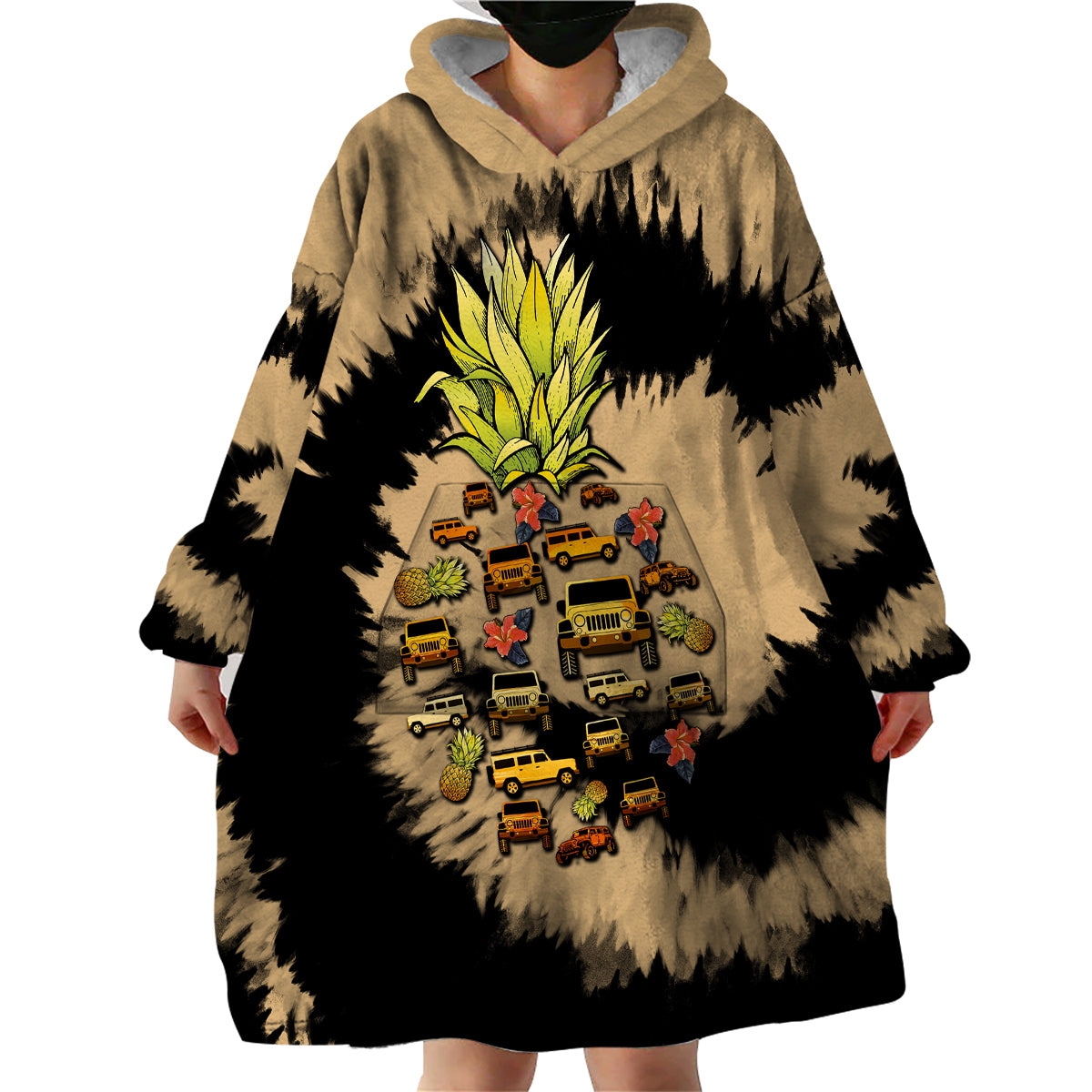 jeep-pineapple-bleach-tie-dye-style-catch-a-wave-wearable-blanket-hoodie