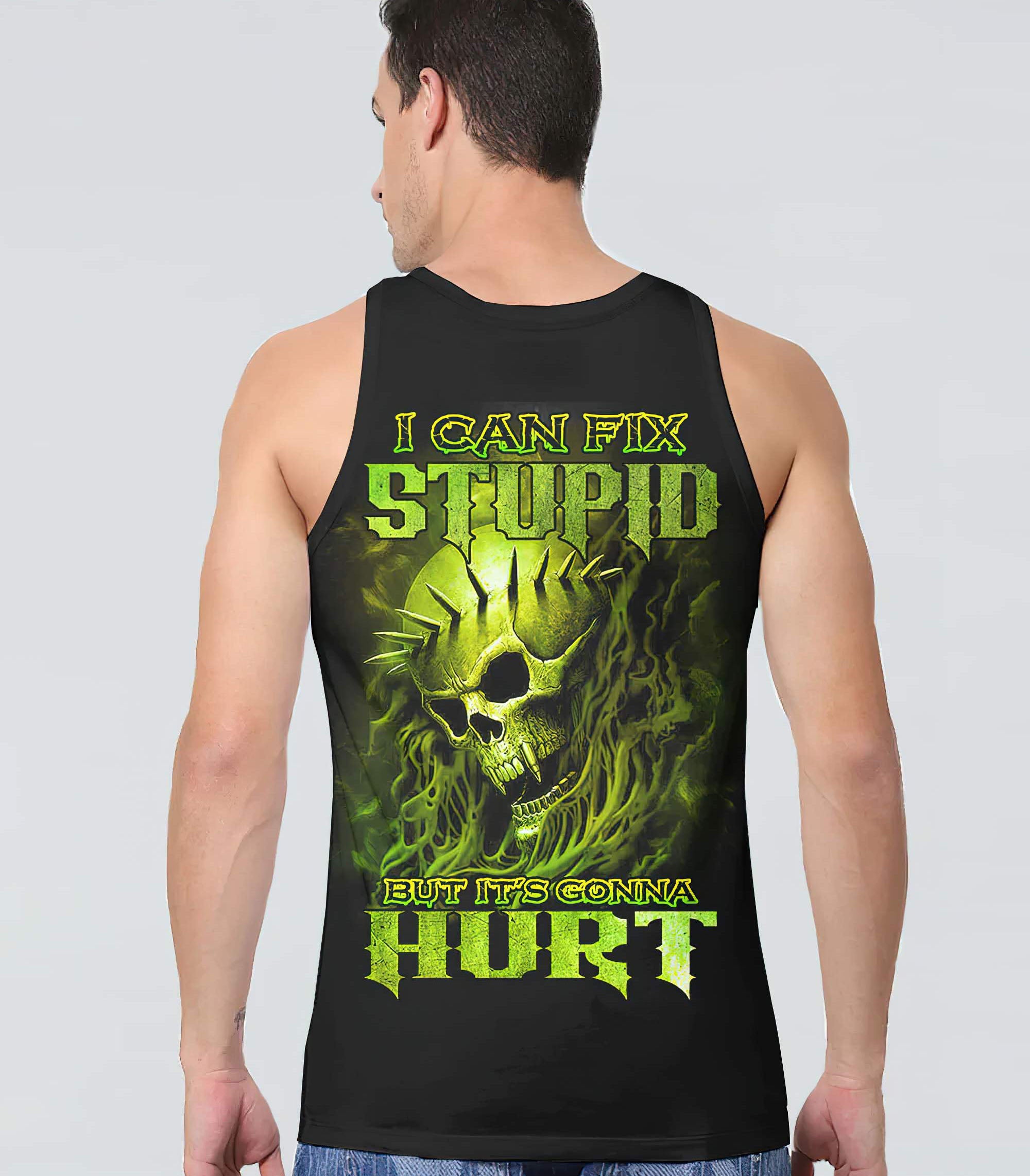 i-can-fix-stupid-bullet-skull-all-over-print-tank-top