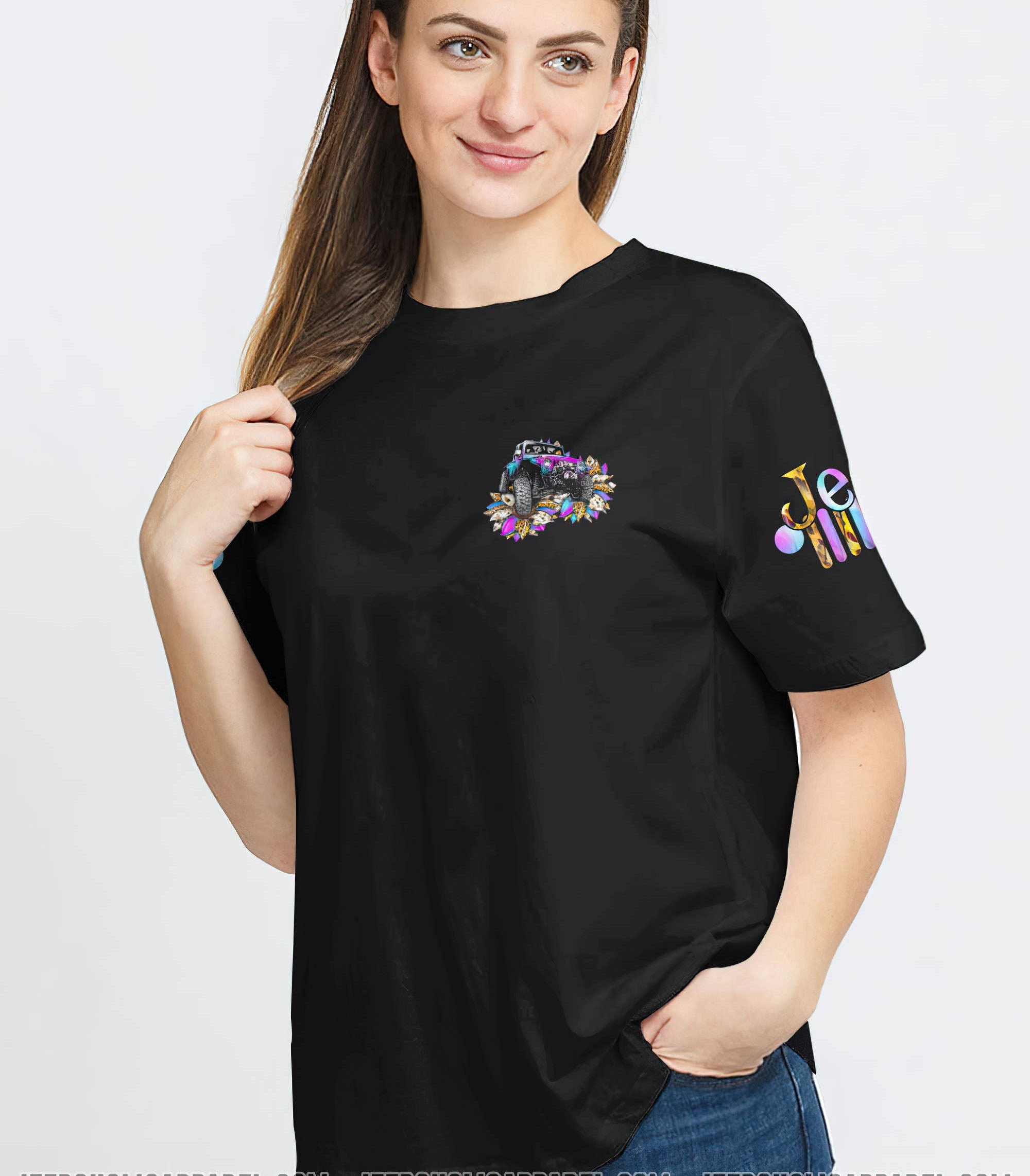 in-a-world-full-of-roses-be-a-sunflower-jeep-t-shirt