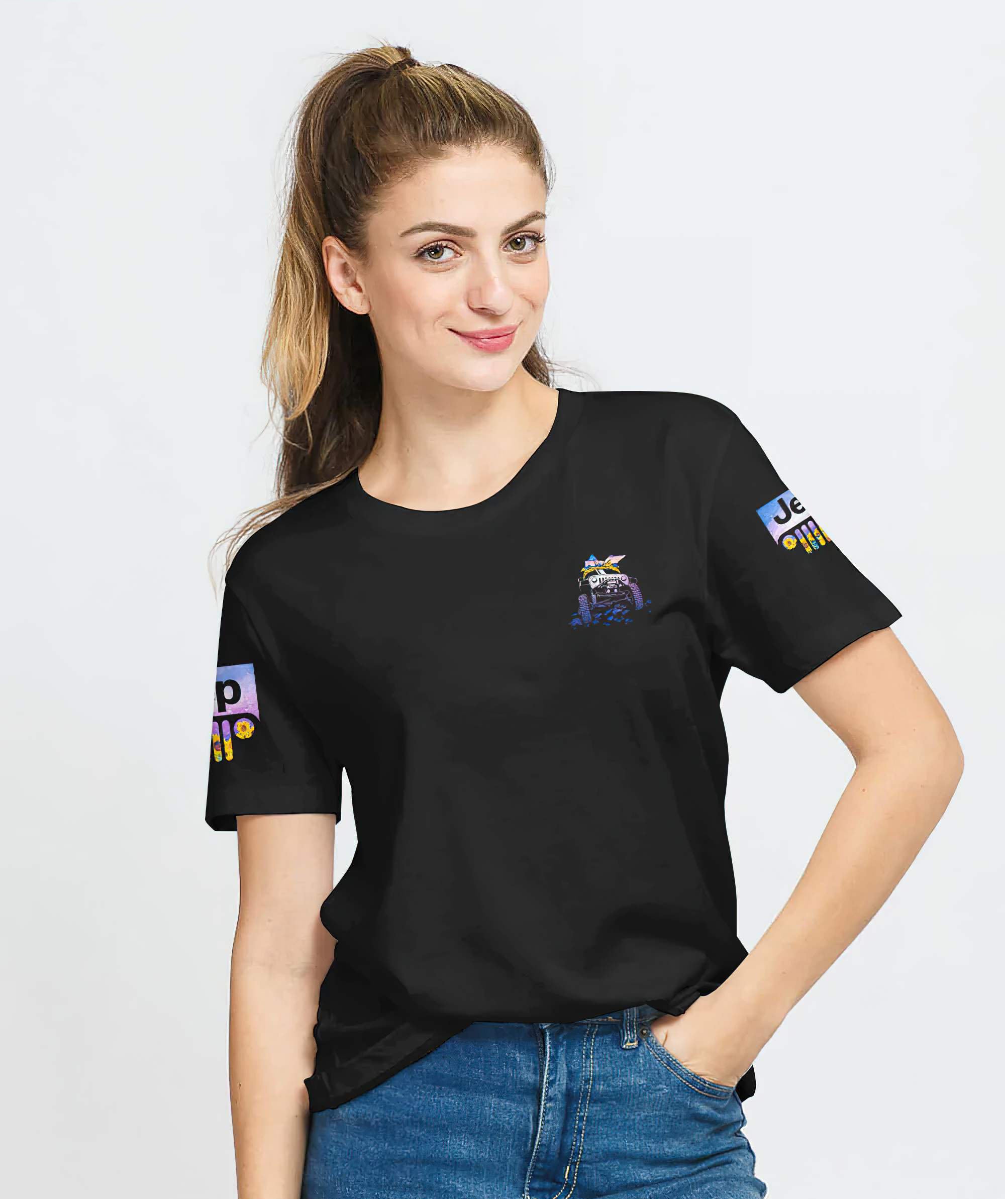 simple-american-jeep-girl-purple-sunflower-all-over-print-t-shirt