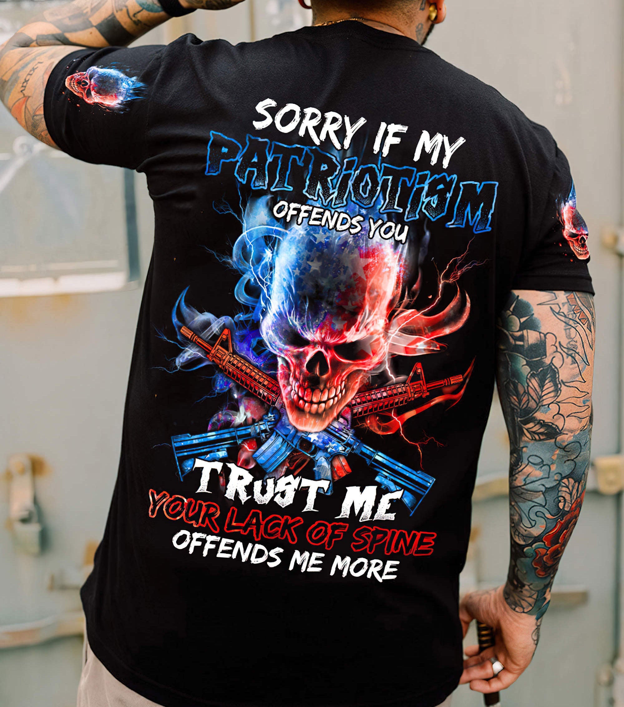 sorry-if-my-patriotism-skull-flaming-american-all-over-print-t-shirt