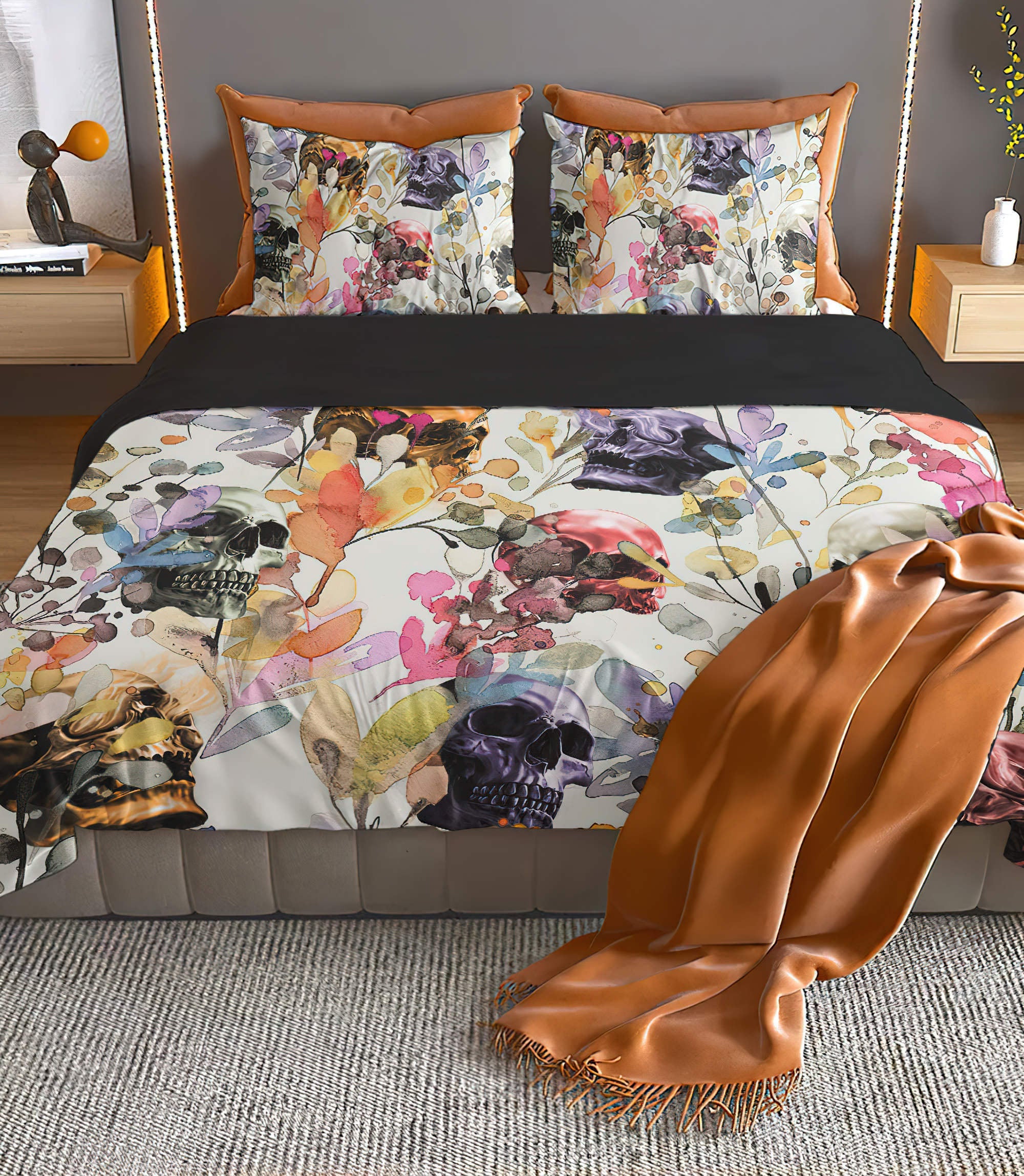 wild-grasses-colorful-skull-bedding-set-bedding-set