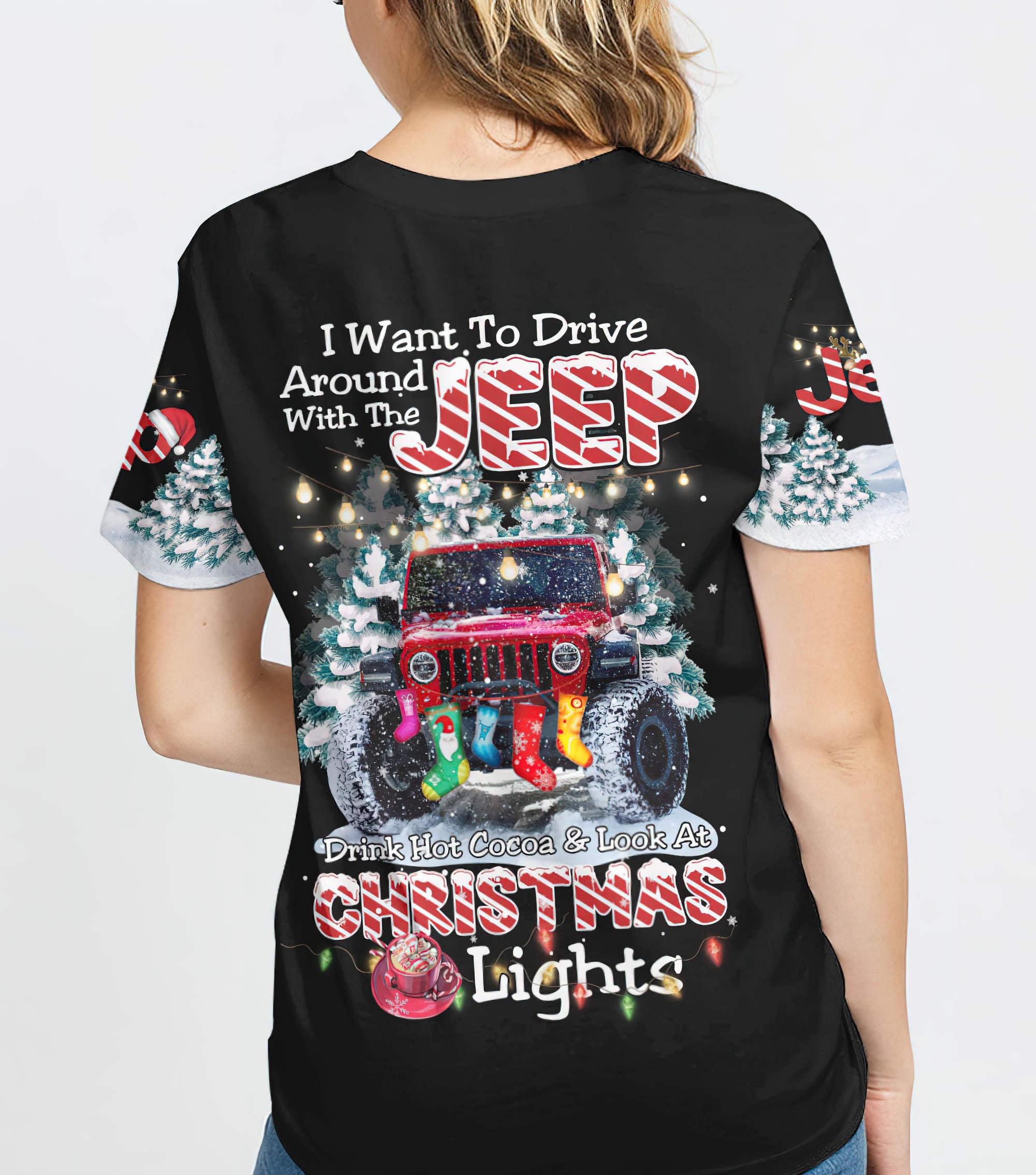 i-want-to-drive-around-red-jeep-christmas-t-shirt