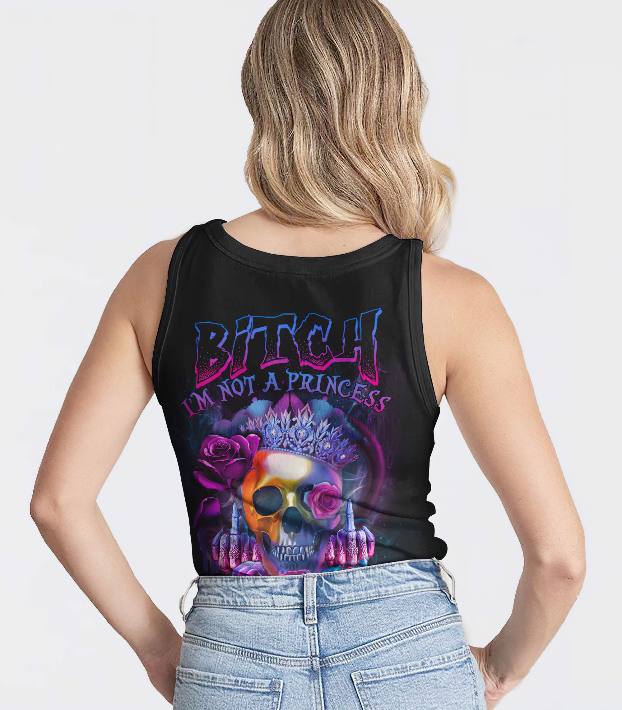 im-the-fking-queen-rose-skull-all-over-print-tank-top