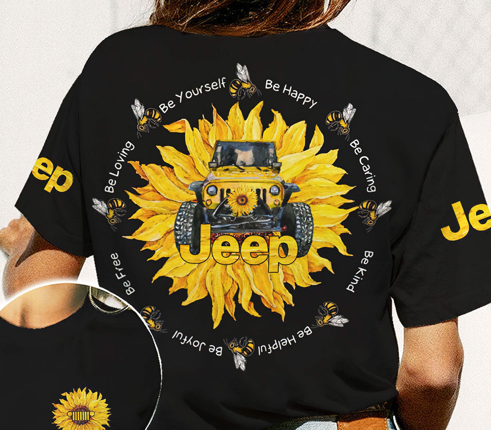 jeep-sunflower-be-yourself-t-shirt