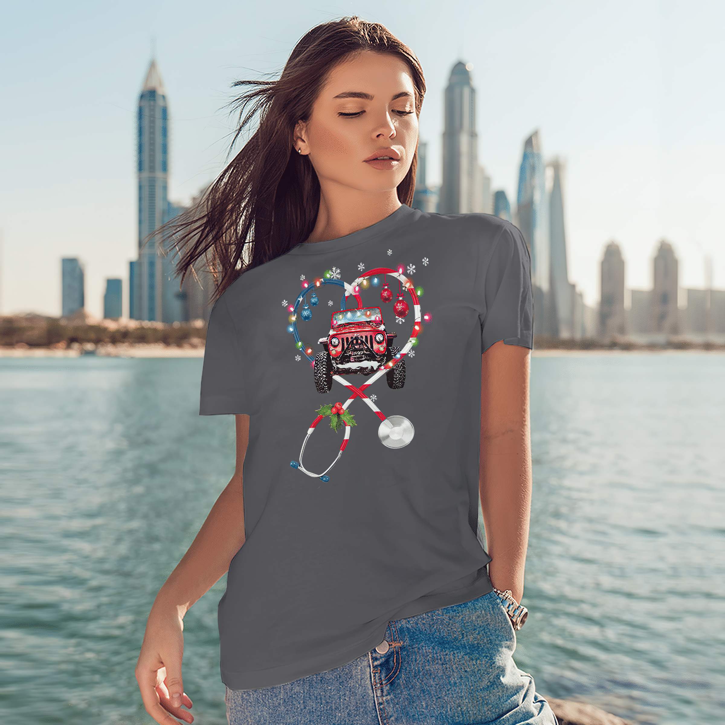 nurse-jeep-christmas-1-t-shirt