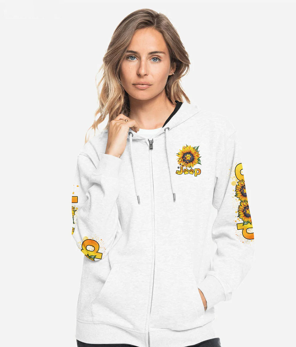 jeep-girl-sunflower-dog-paw-hoodie