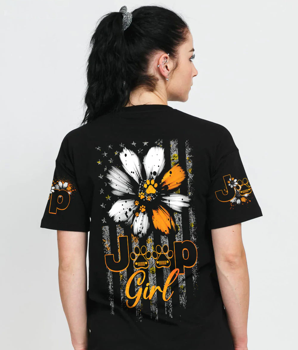 jeep-girl-dog-paw-daisy-t-shirt