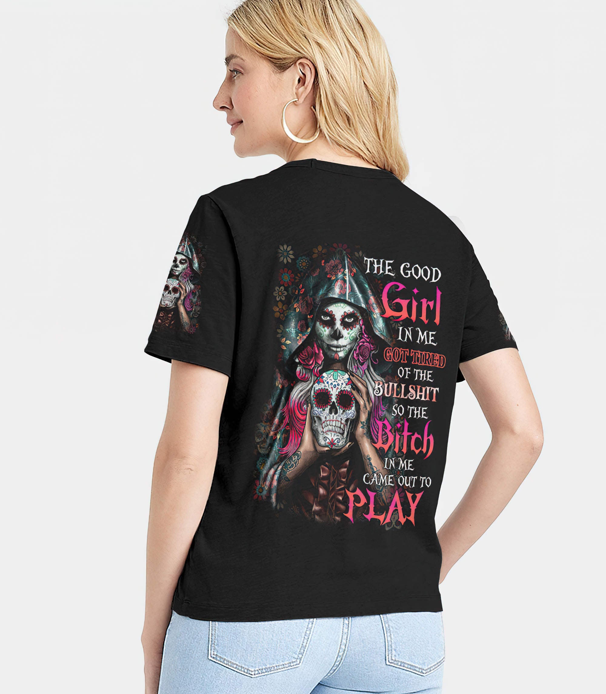 the-good-girl-in-me-sugar-skull-all-over-print-women-v-neck-t-shirt