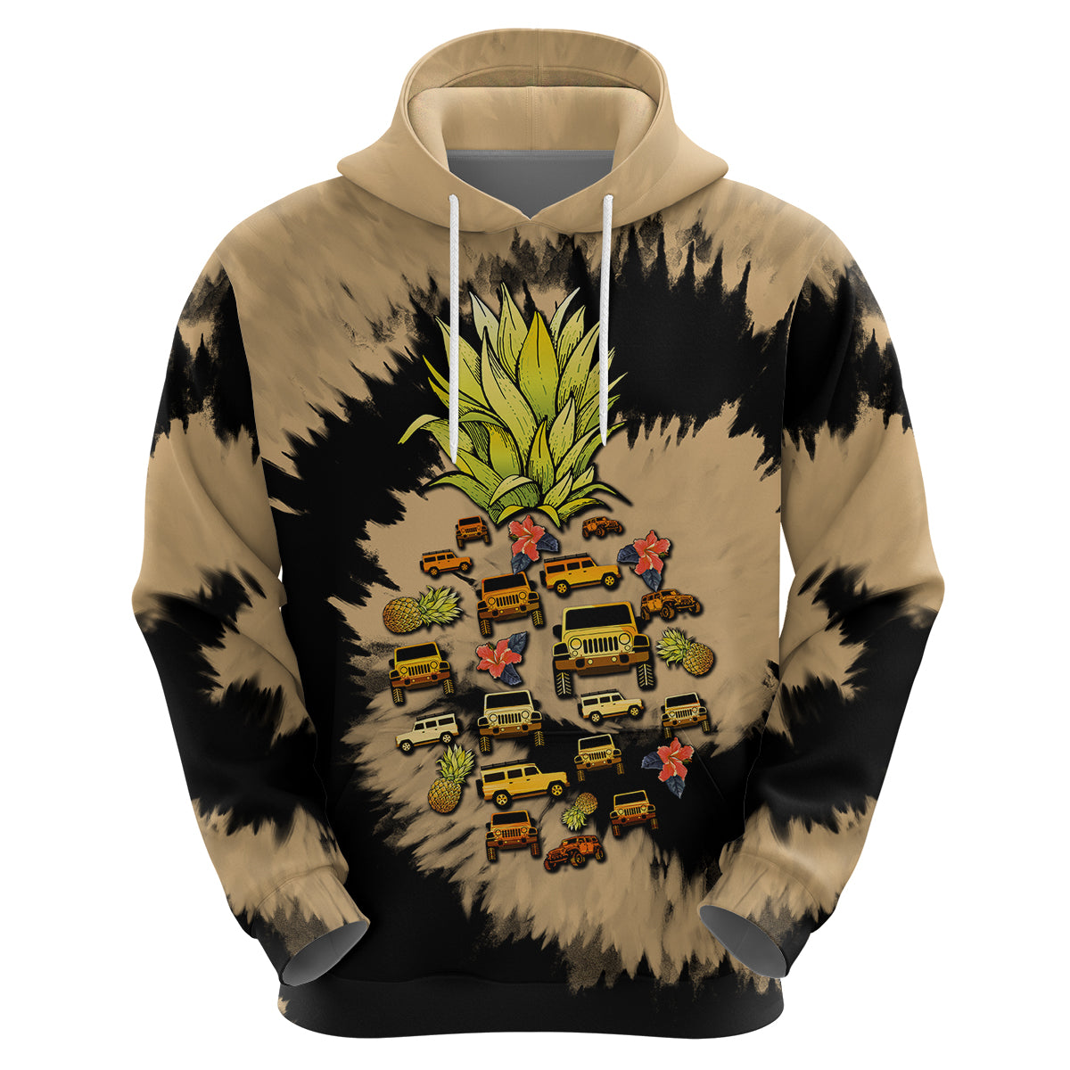 jeep-pineapple-bleach-tie-dye-style-catch-a-wave-hoodie