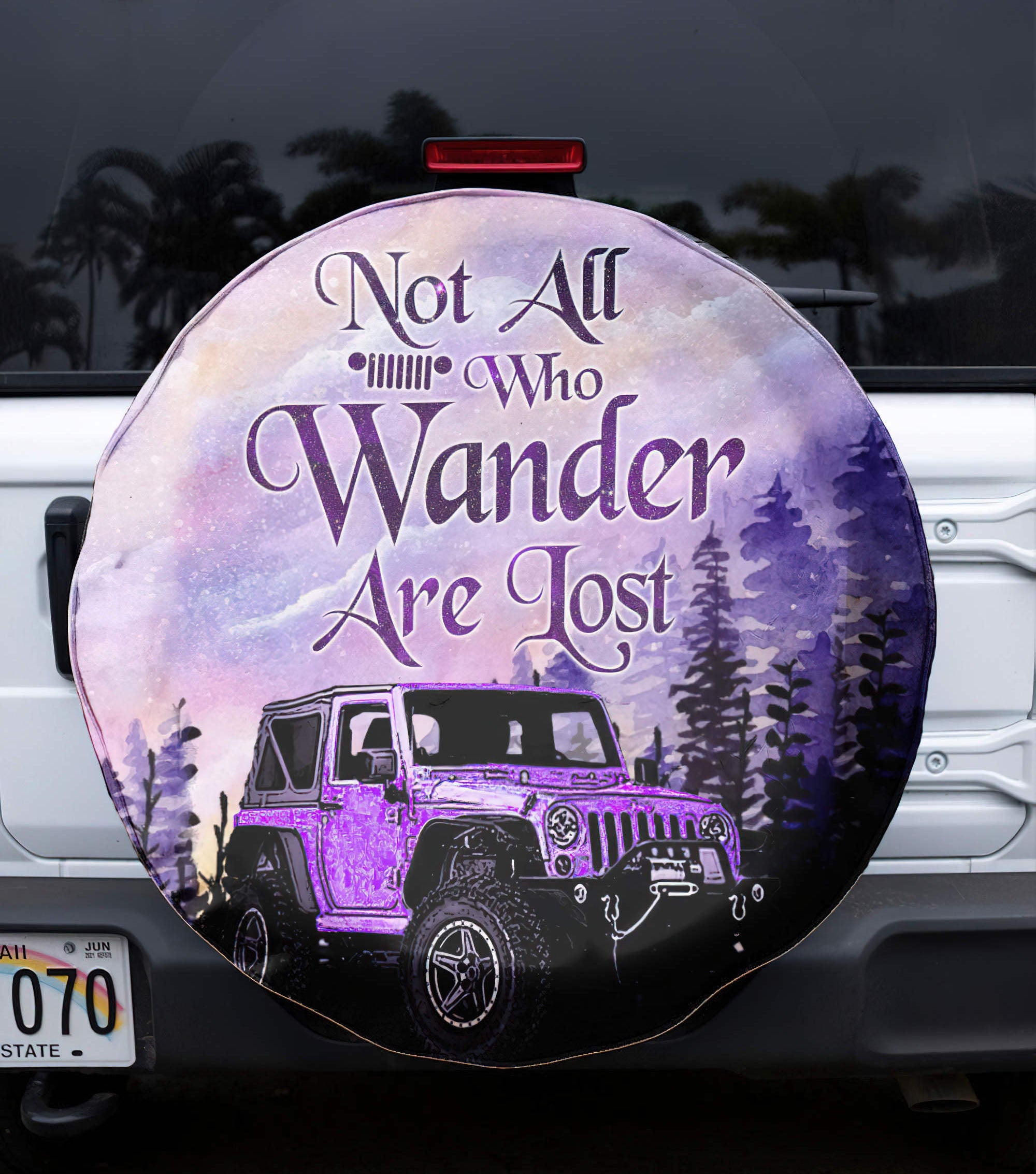 not-all-who-wander-painting-forest-spare-tire-cover