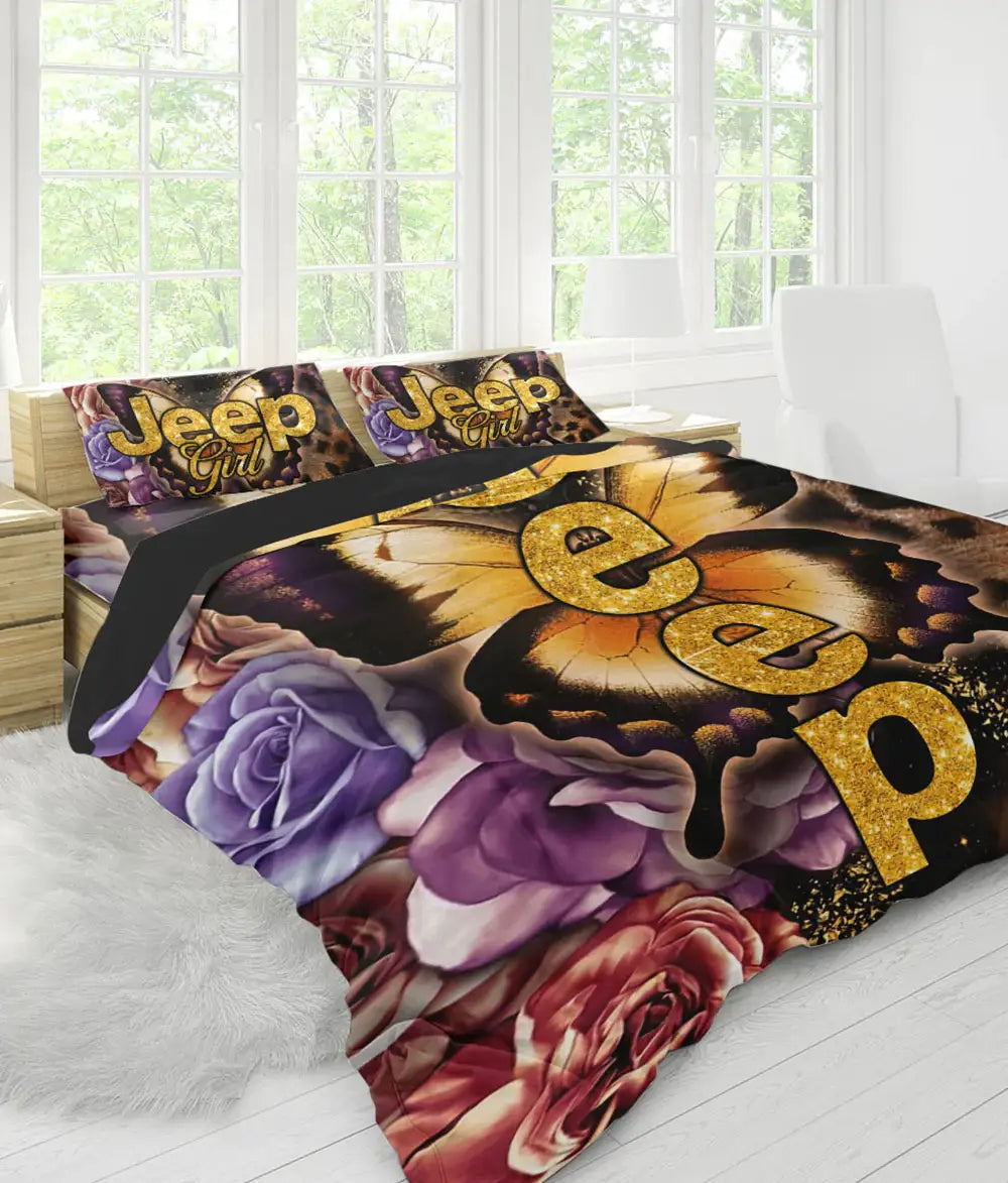 jeep-leopard-flower-bedding-set-bedding-set