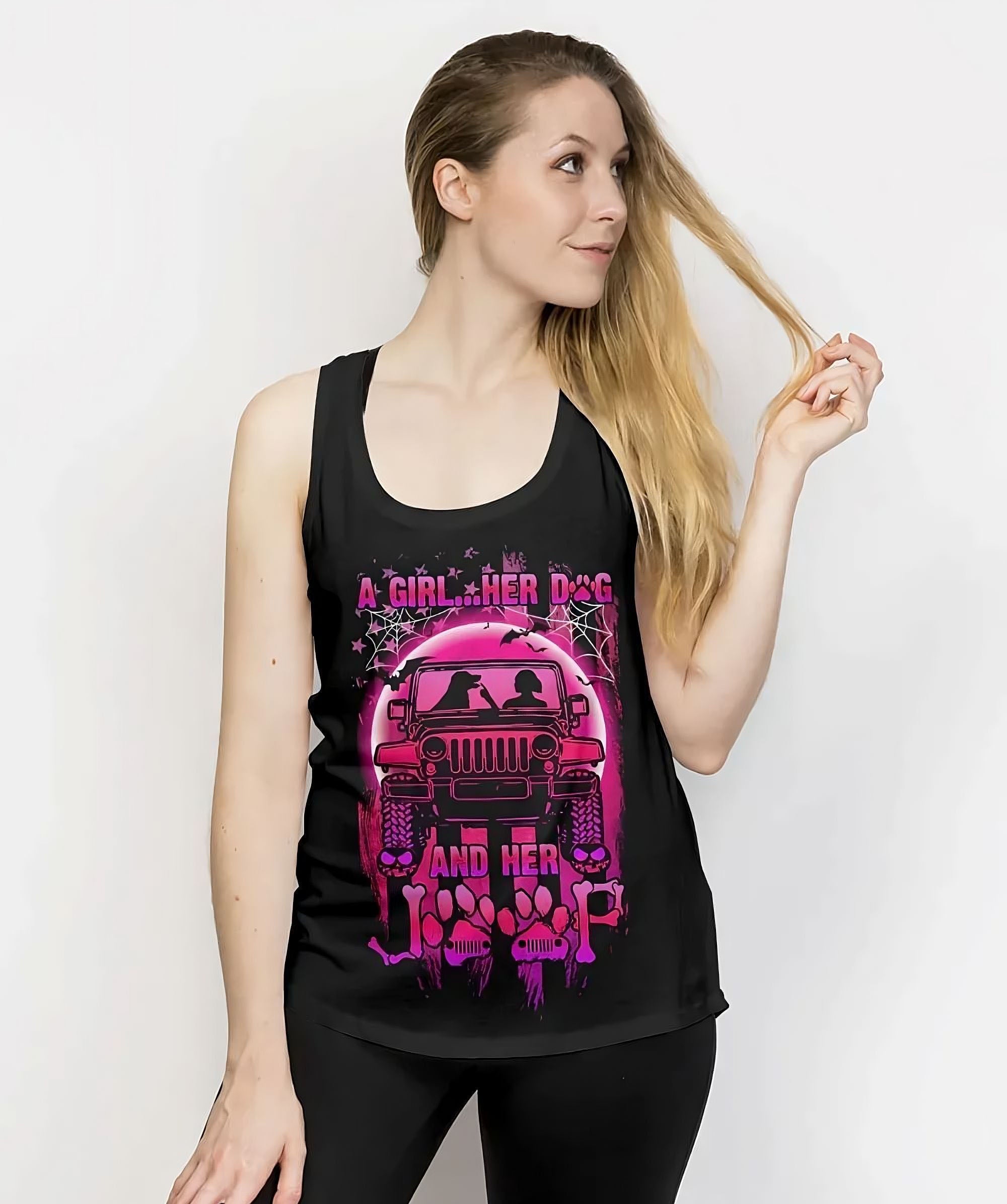 a-girl-her-dog-and-her-jeep-halloween-all-over-print-tank-top