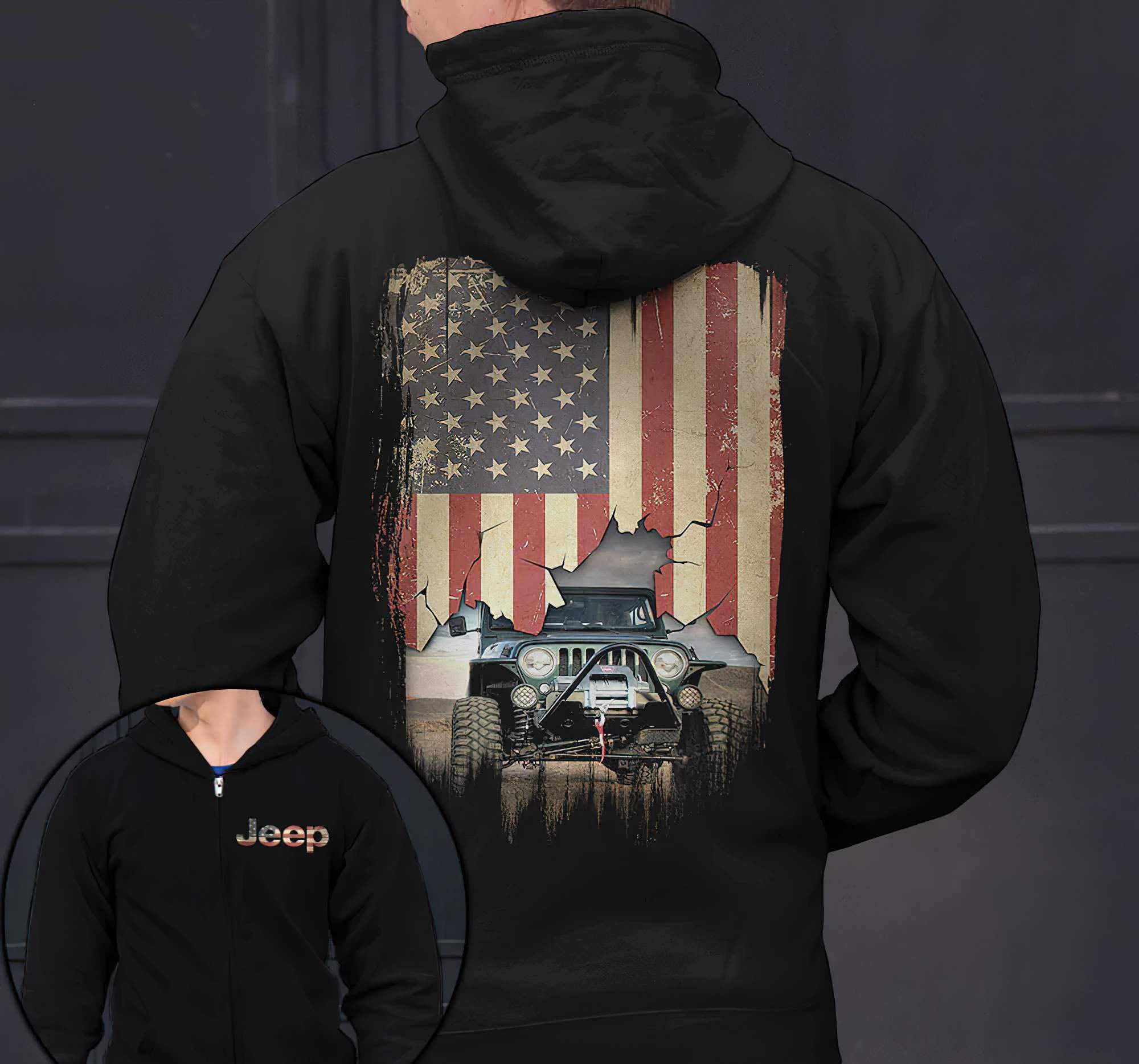 personalized-jeep-photo-hoodie