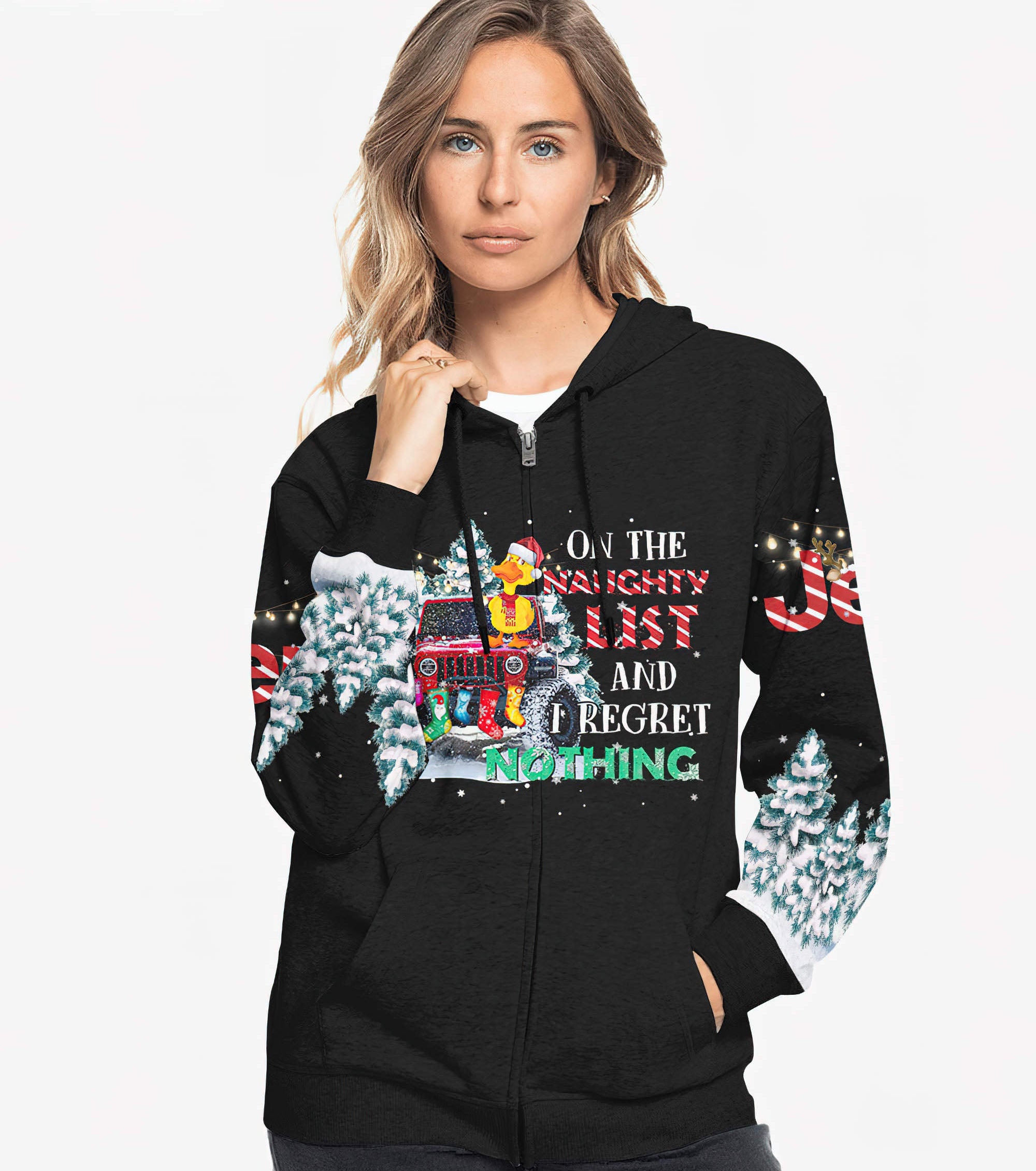 on-the-naughty-list-jeep-duck-christmas-hoodie