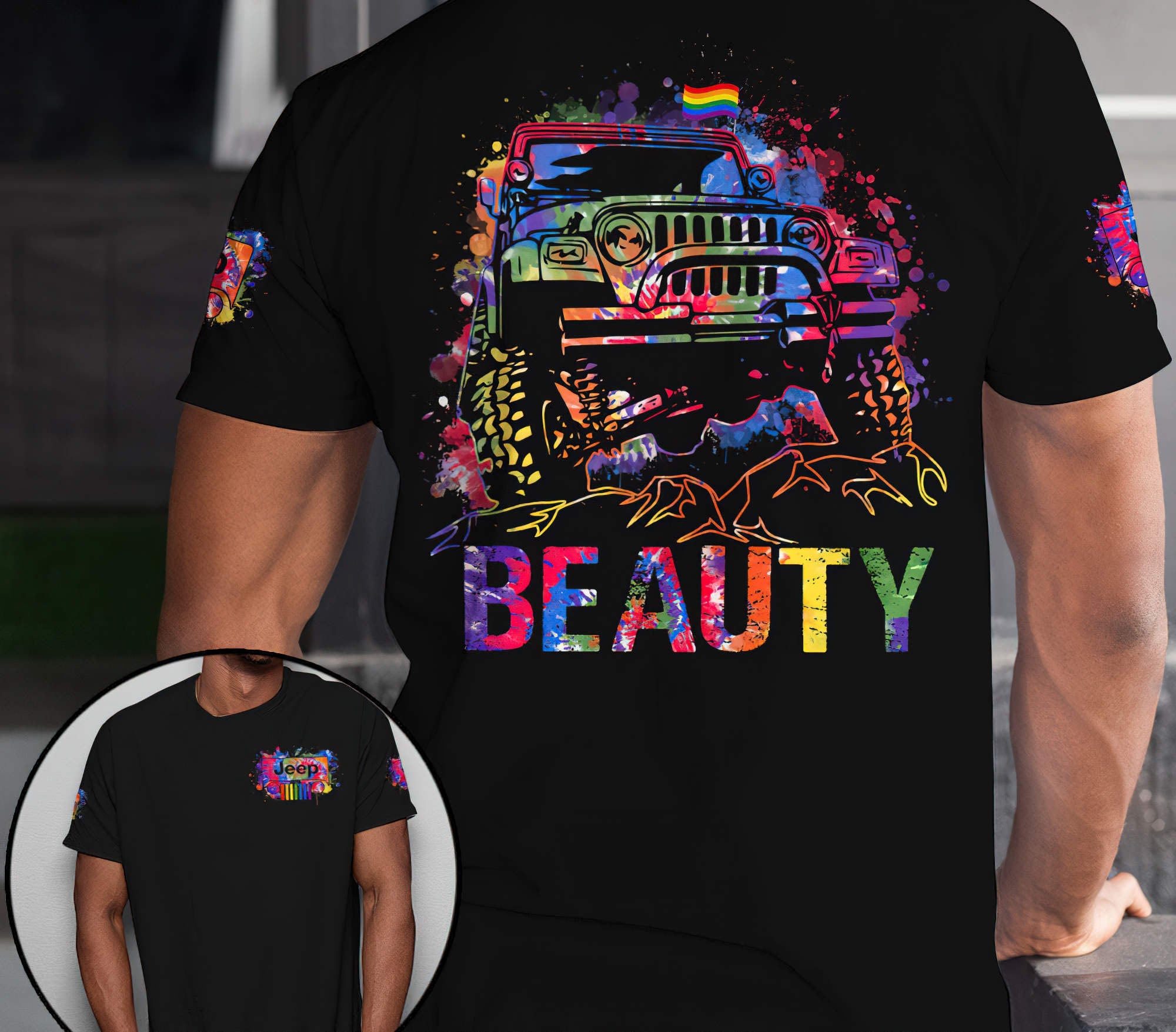 jeep-beast-beauty-rainbow-couple-t-shirt