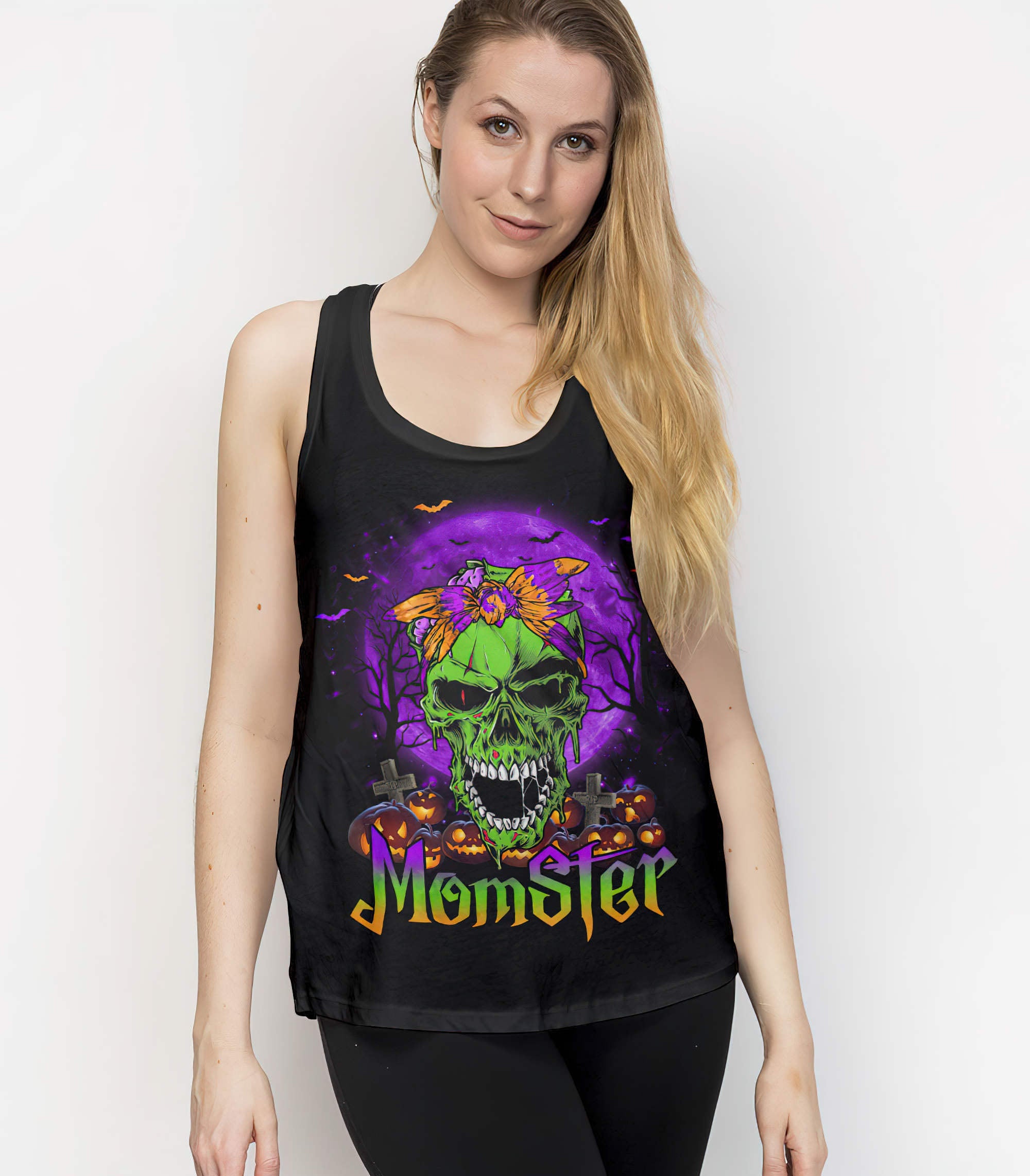 momster-zombie-skull-all-over-print-tank-top