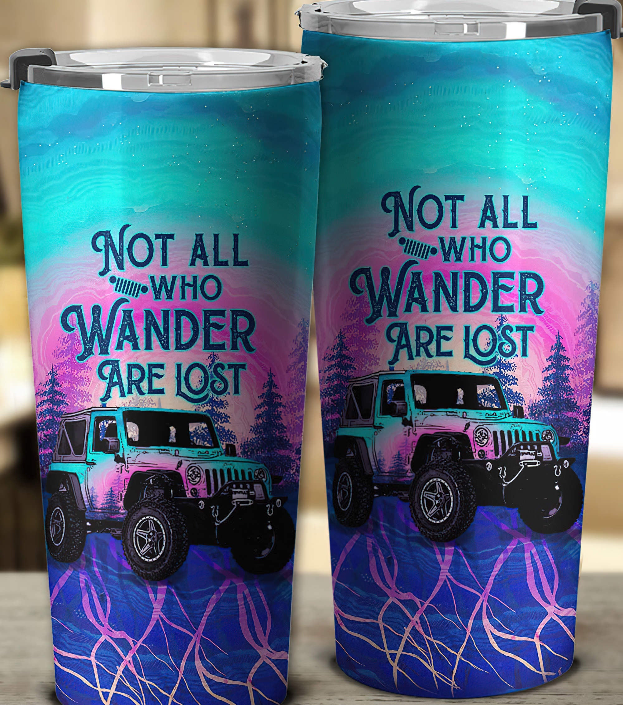 not-all-who-wander-are-lost-forest-sunset-tumbler