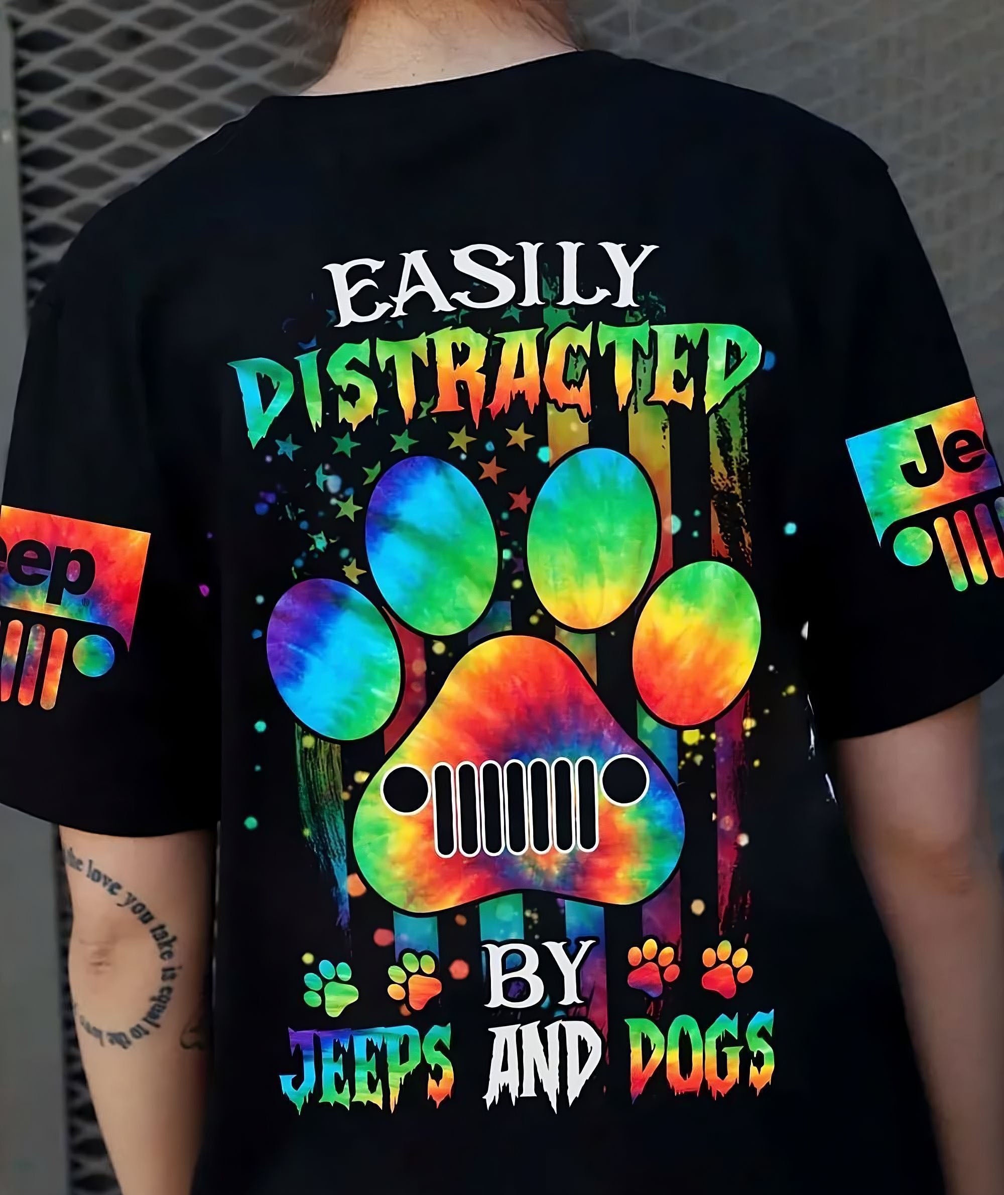 easily-distracted-by-jeeps-and-dogs-all-over-print-t-shirt