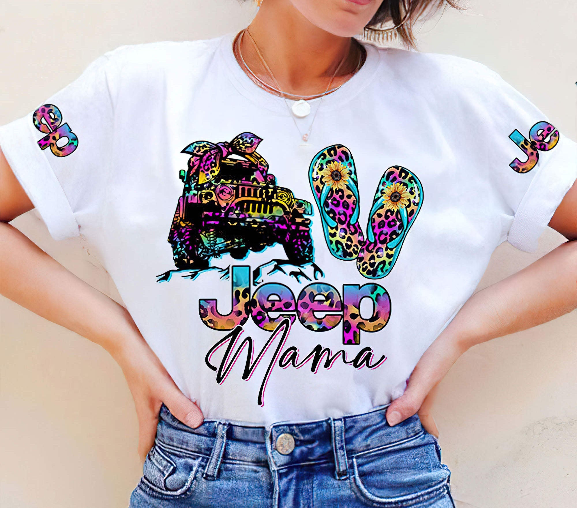 jeep-mama-flip-flops-t-shirt