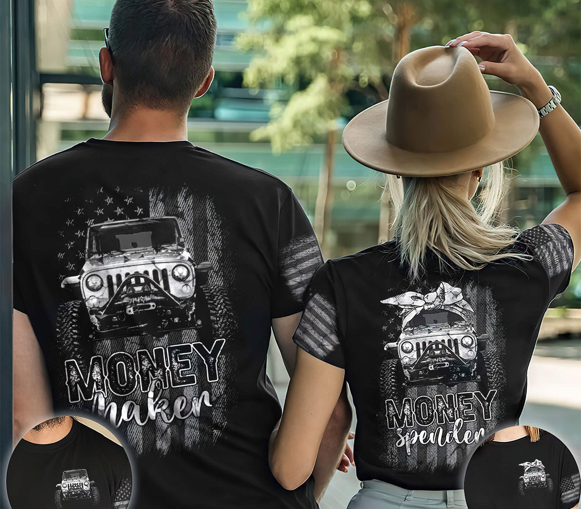 money-maker-jeep-couple-t-shirt