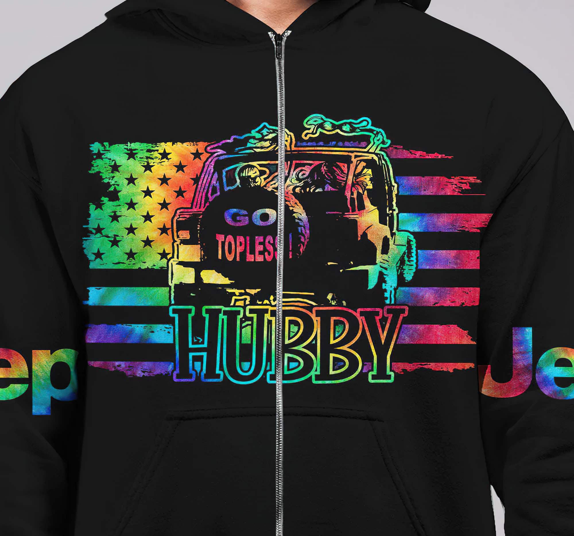 hubby-wifey-go-topless-jeep-couple-all-over-print-hoodie