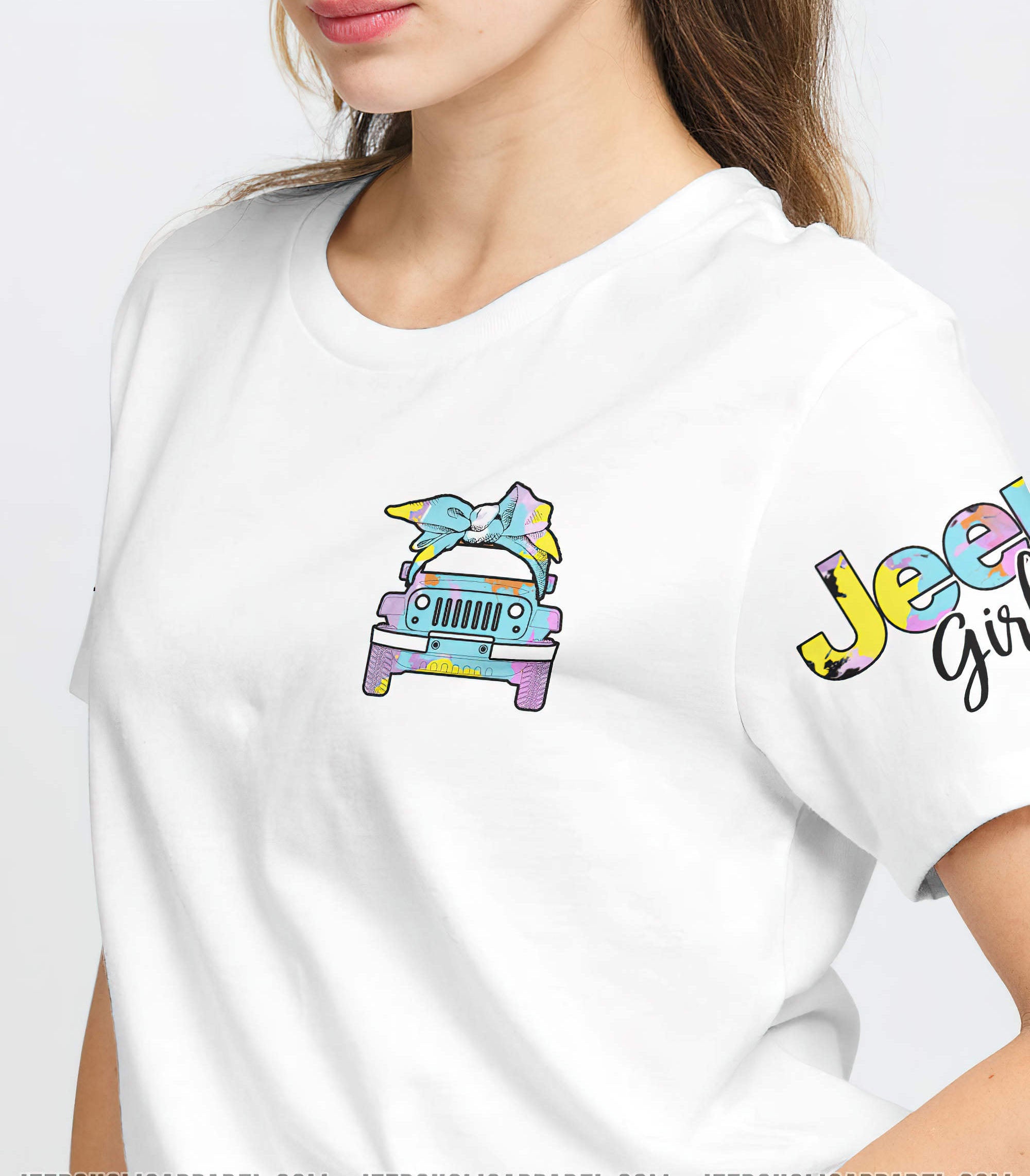 jeep-girl-watercolor-1-t-shirt