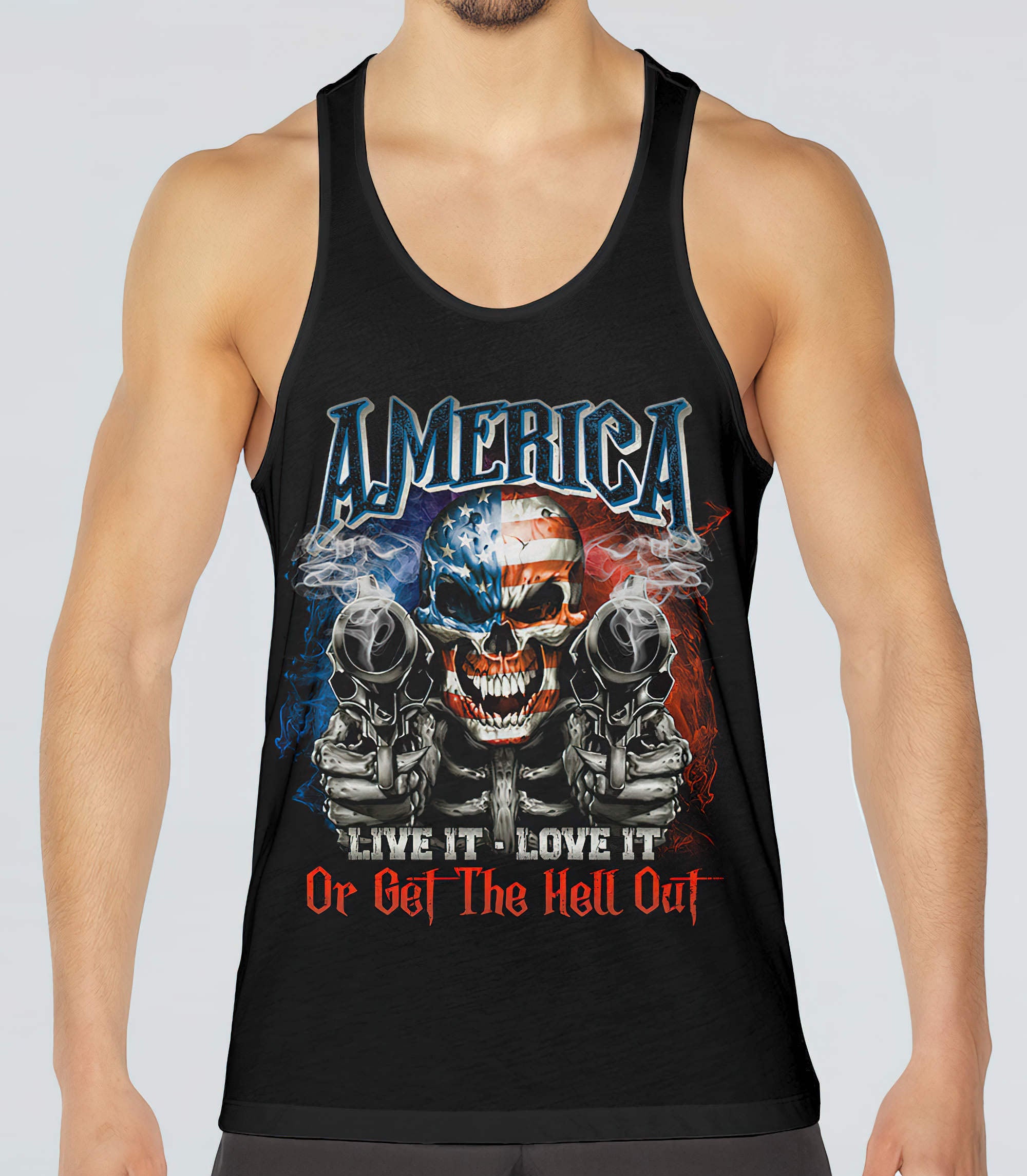 america-live-it-love-it-or-get-the-hell-out-skull-g-all-over-print-tank-top