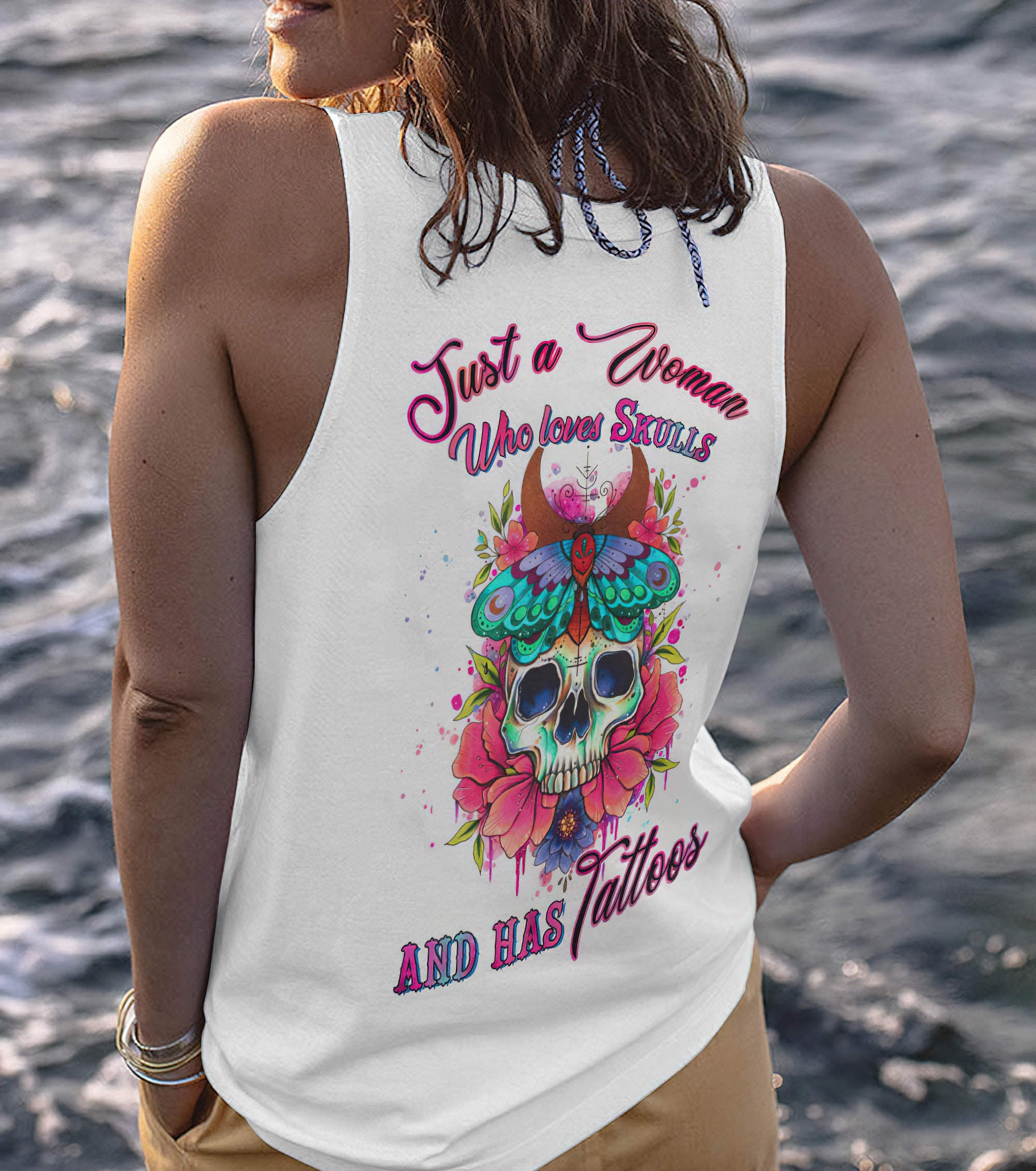 just-a-woman-who-loves-skulls-and-has-tattoos-all-over-print-1-tank-top