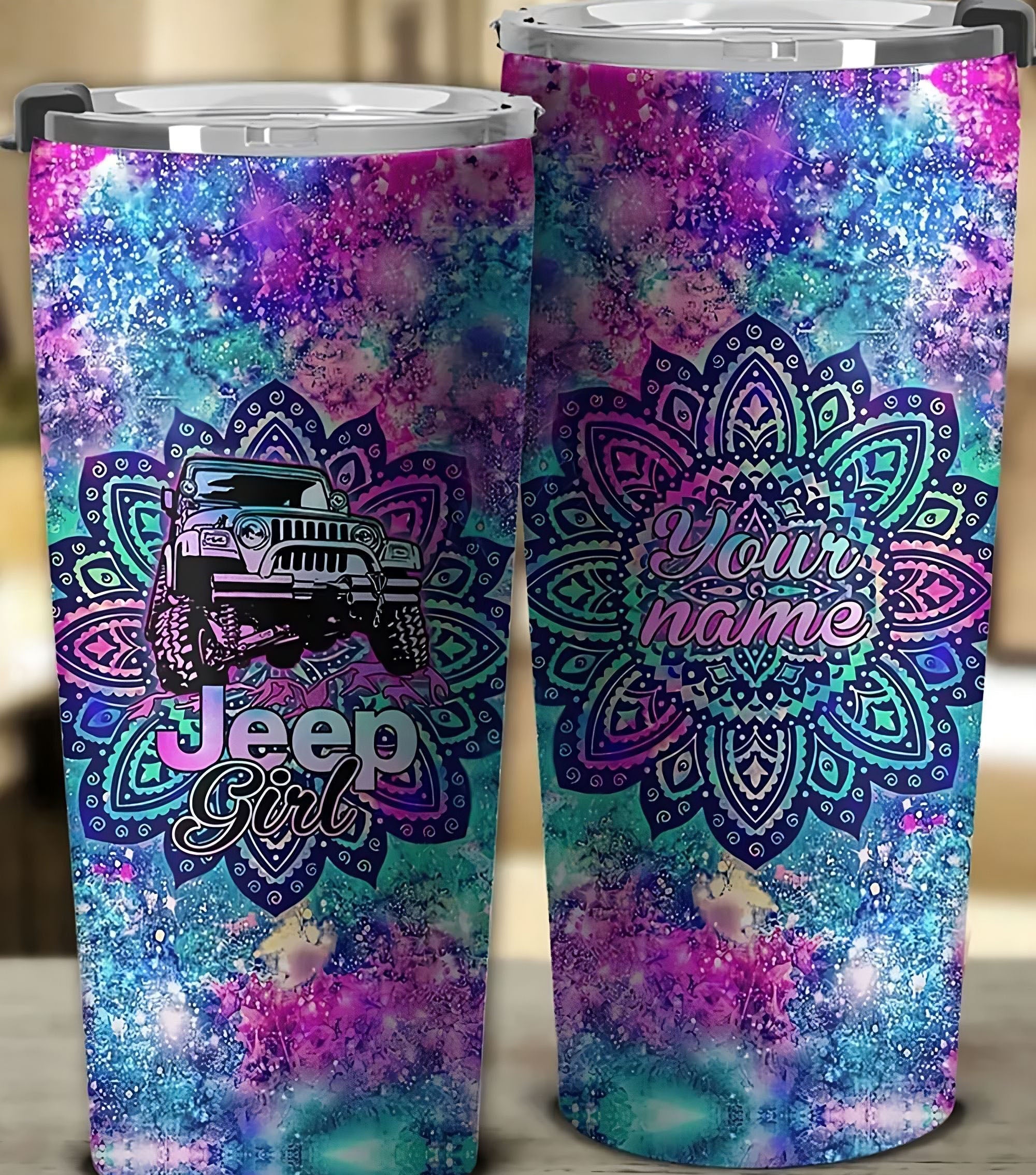 personalized-jeep-girl-mandala-galaxy-tumbler