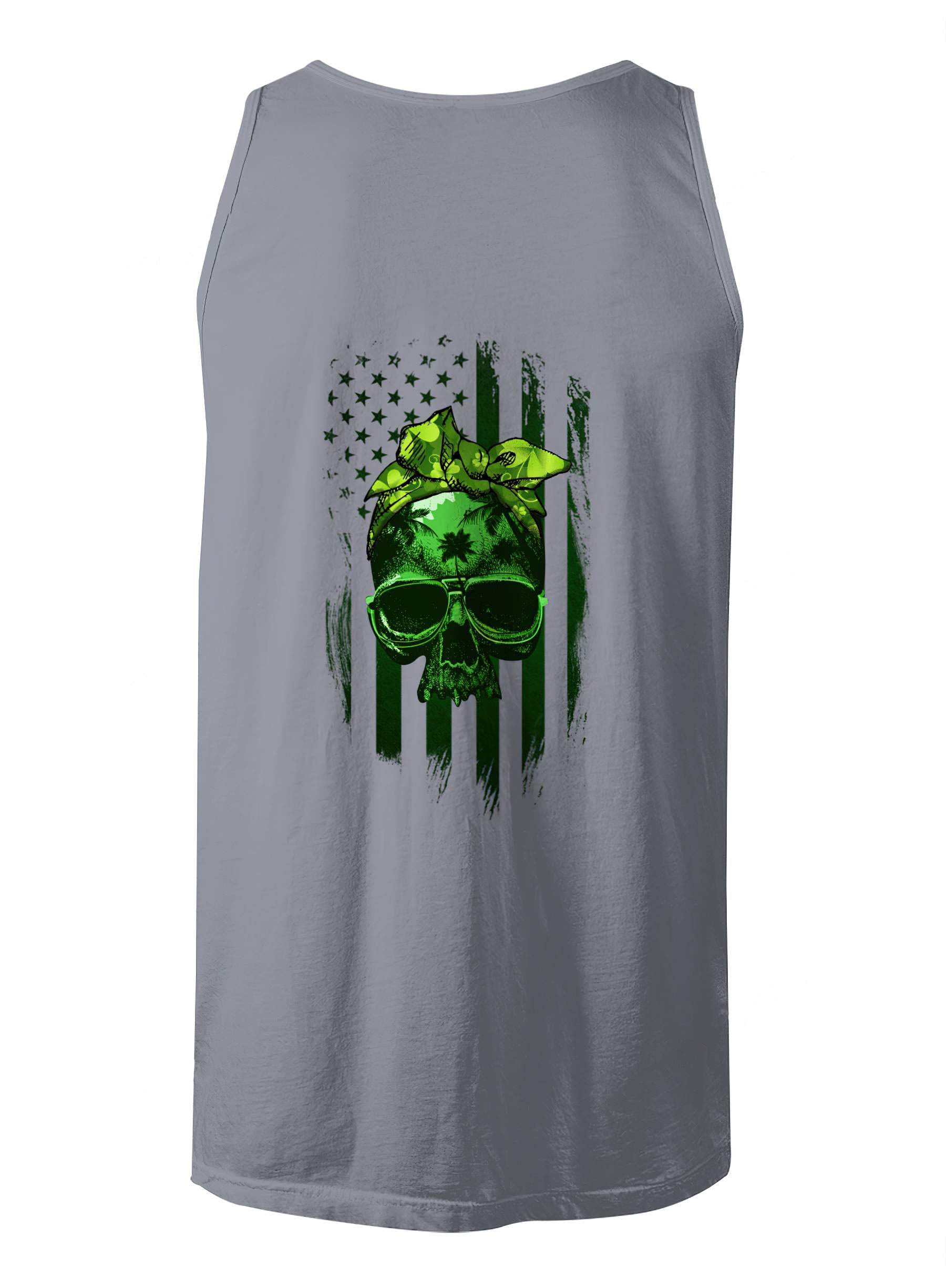 patricks-day-skull-tank-top