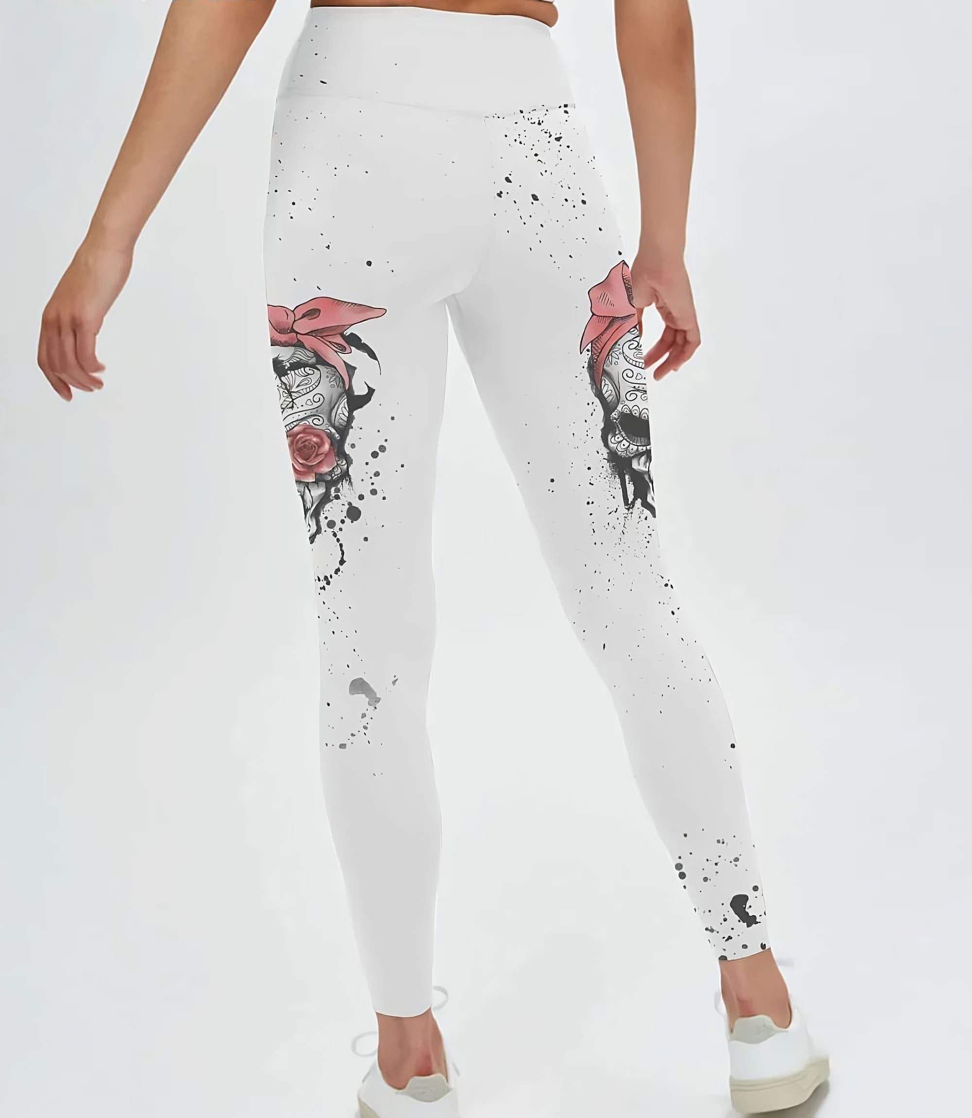 im-not-a-hot-mess-tattoo-skull-rose-all-over-print-leggings