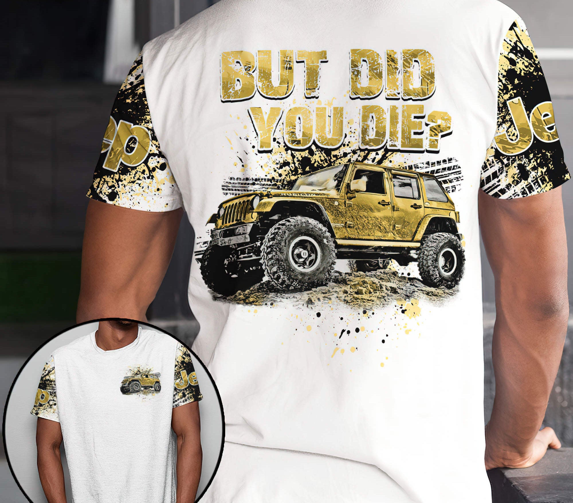 but-did-you-die-yellow-jeep-t-shirt