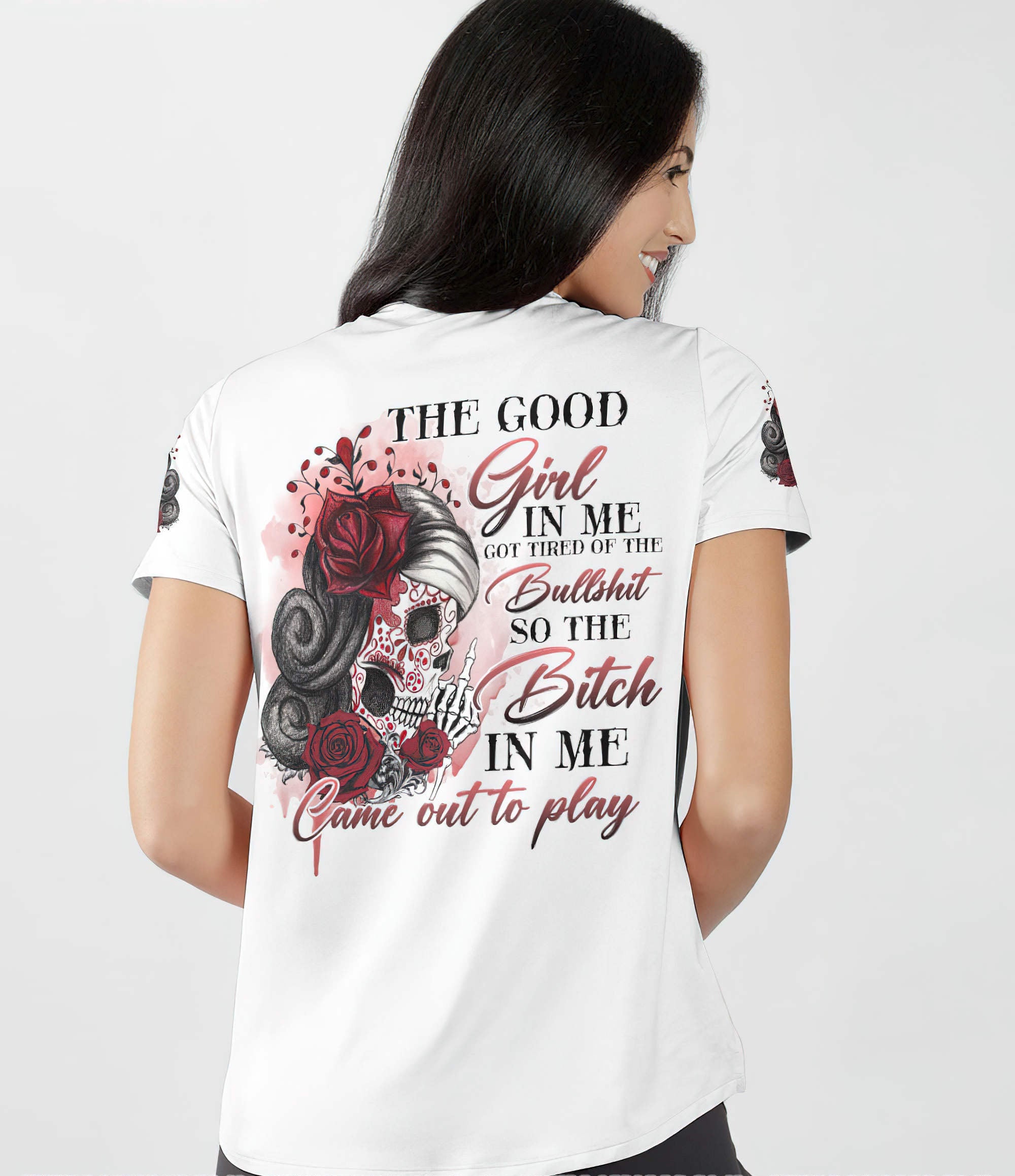 the-good-girl-in-me-red-rose-skull-all-over-print-women-v-neck-t-shirt