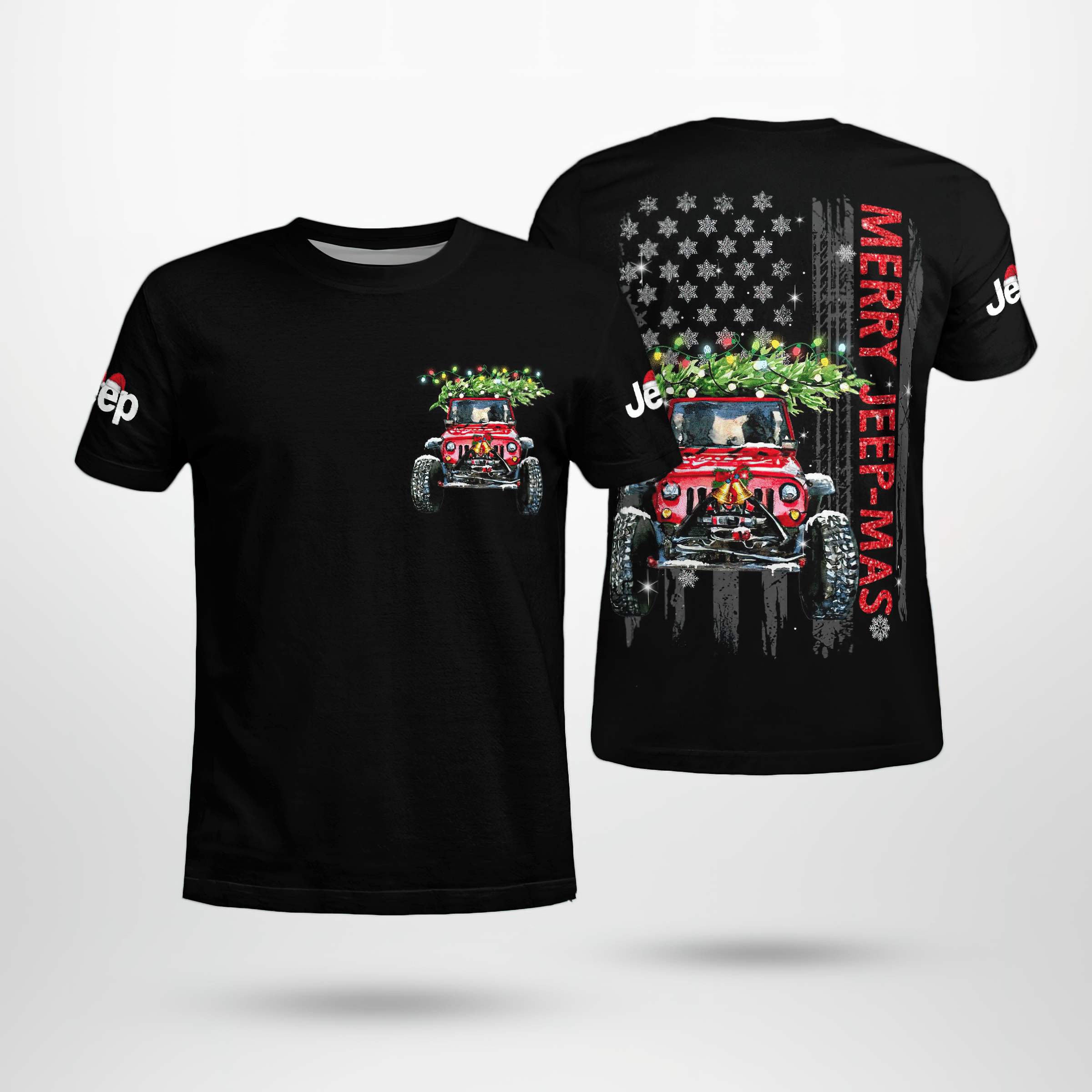 singing-jeep-christmas-t-shirt