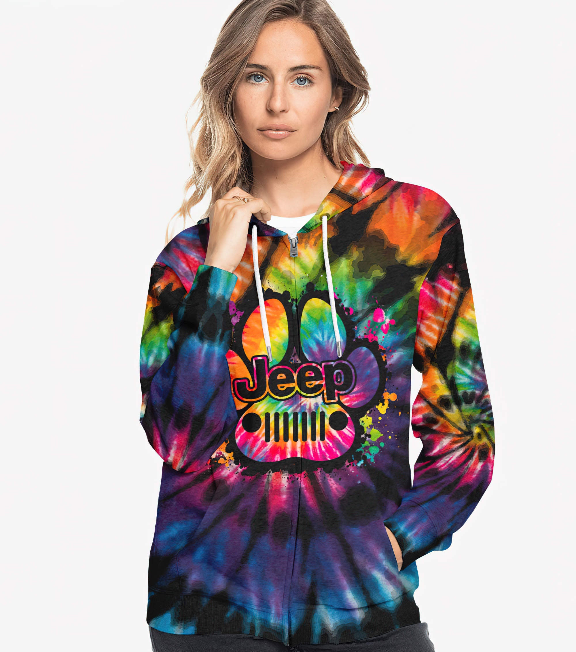 jeep-dog-paw-colorful-tie-dye-hoodie