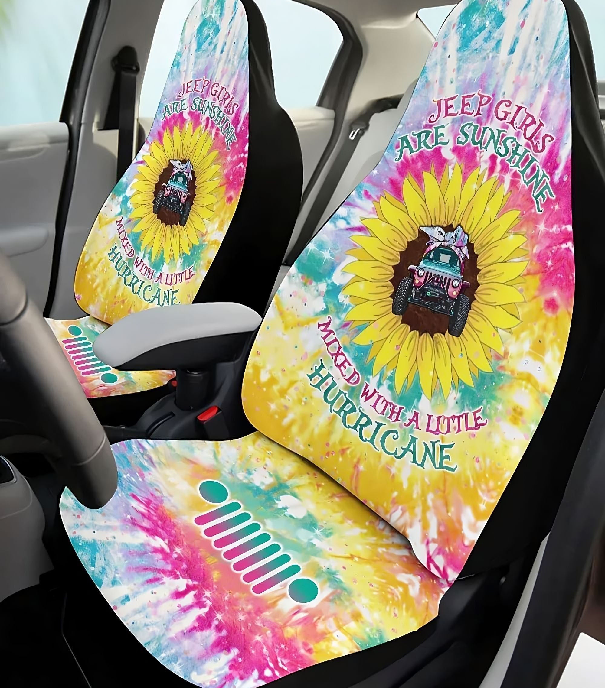 jeep-girls-are-sunshine-tie-dye-automotive-car-seat-cover