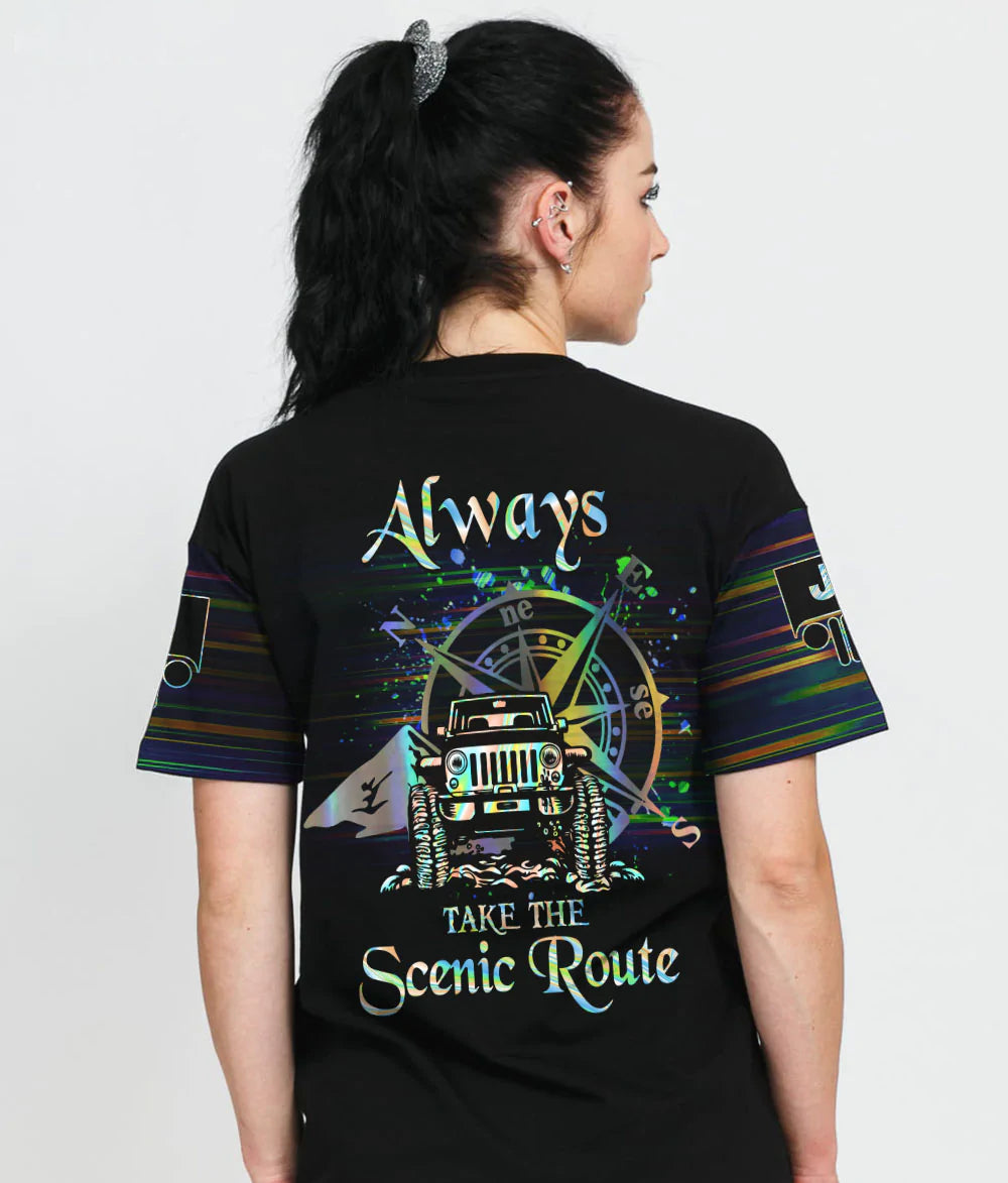 always-take-the-scenic-route-holo-t-shirt