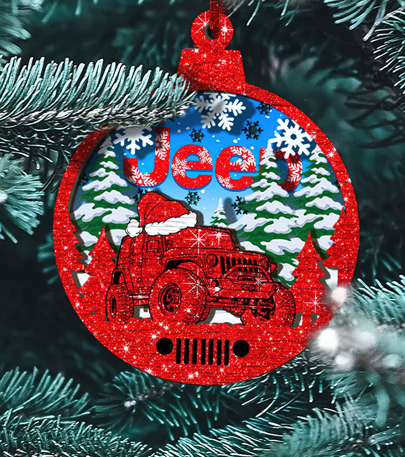 jeep-christmas-3-layered-wooden-circle-ornament