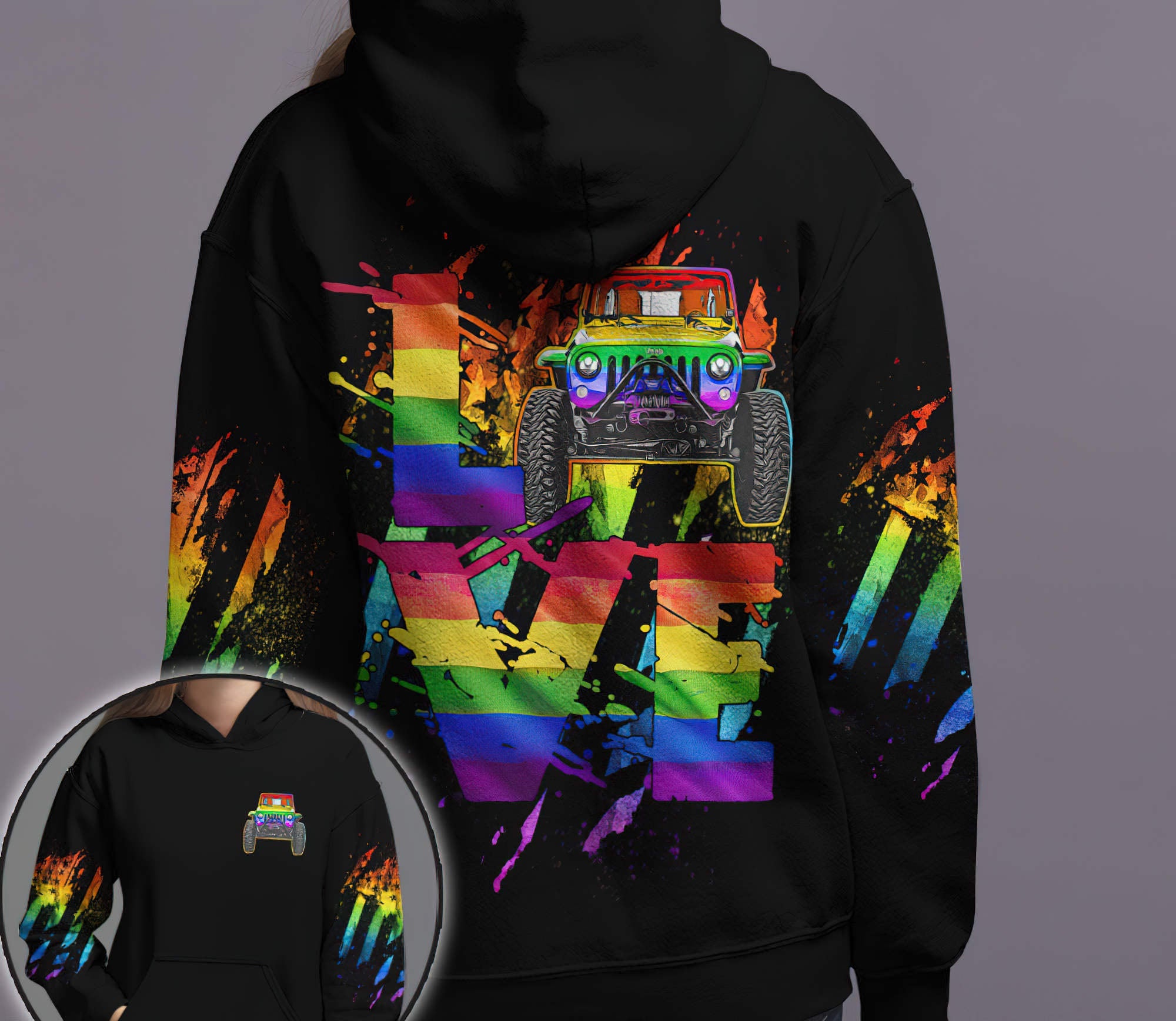 jeep-love-rainbow-couple-hoodie