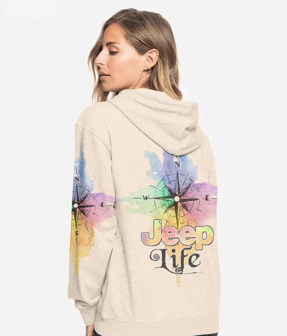 jeep-life-watercolor-compass-hoodie