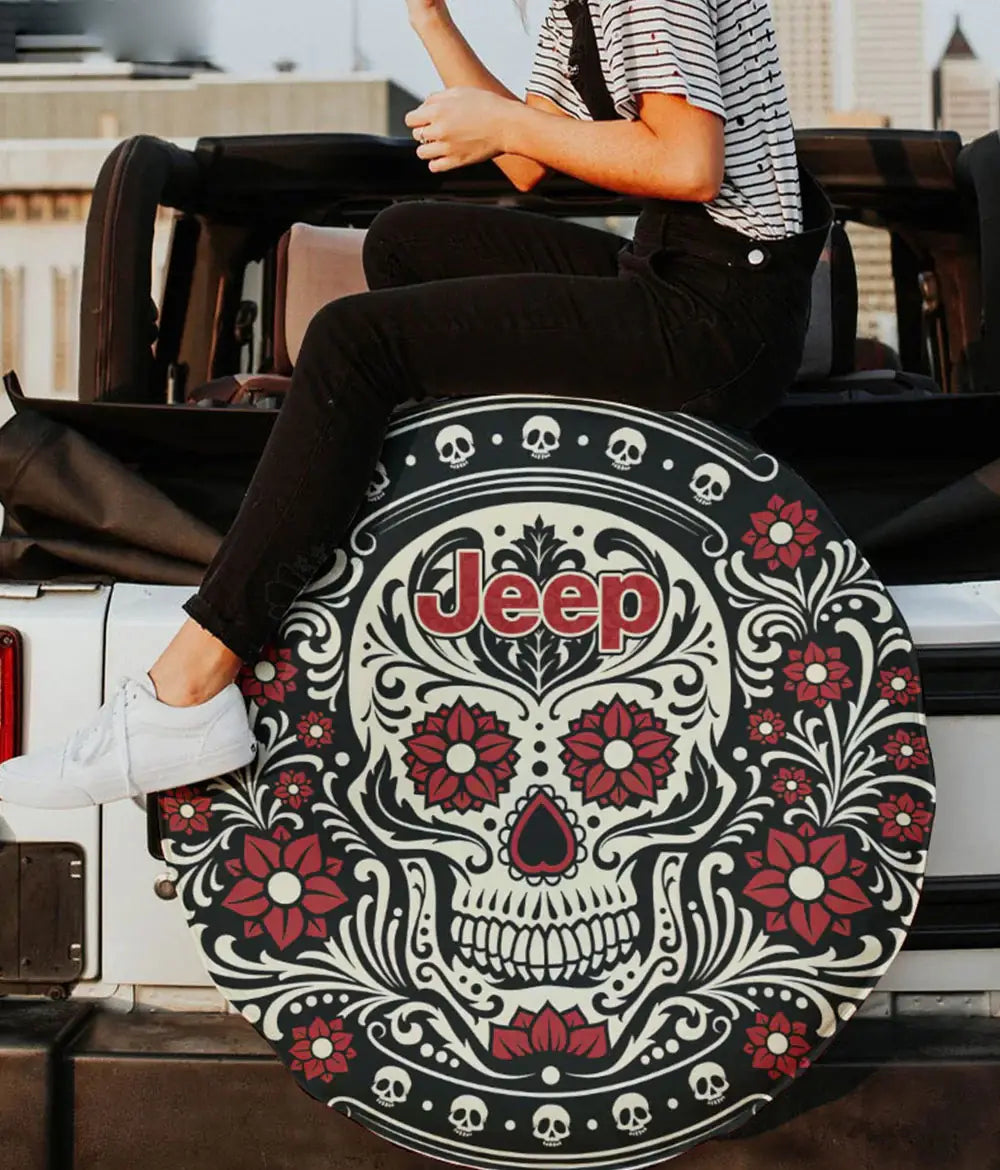 jeep-skull-flower-spare-tire-cover