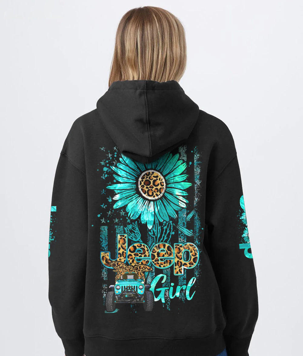 jeep-girl-teal-daisy-hoodie