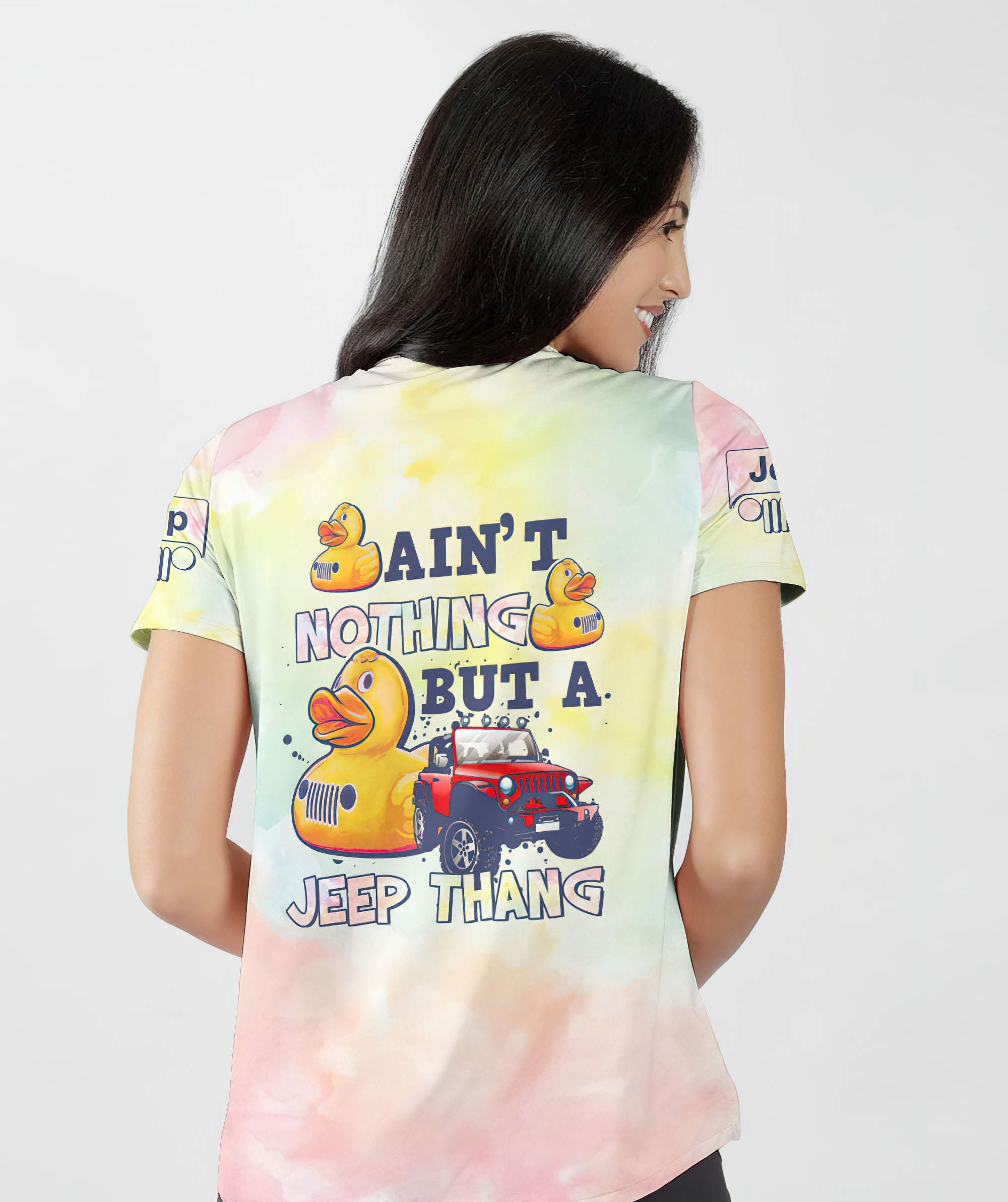 aint-nothing-but-a-jeep-thang-women-v-neck-t-shirt