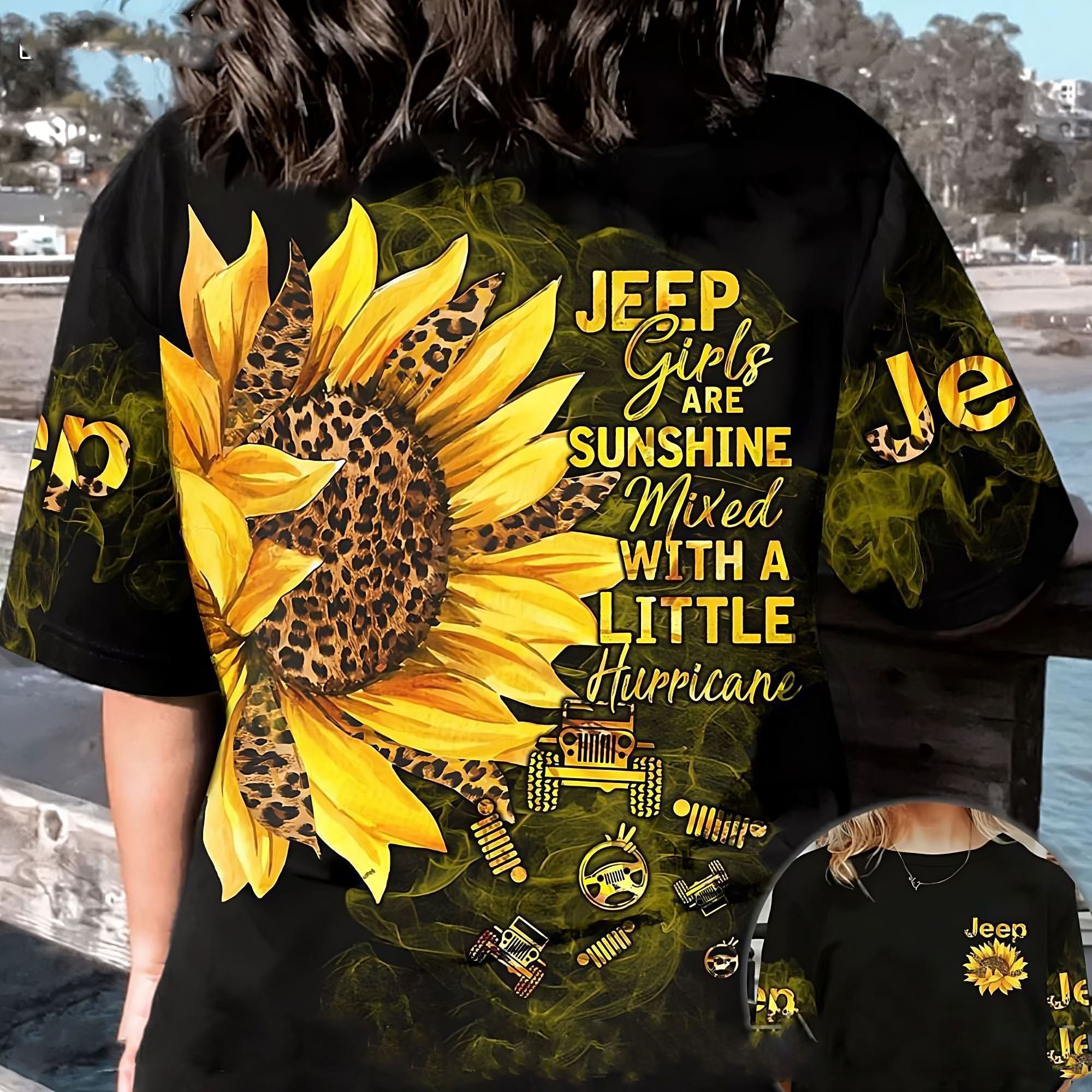 jeep-girls-are-sunshine-smoke-sunflower-jeep-all-over-print-t-shirt