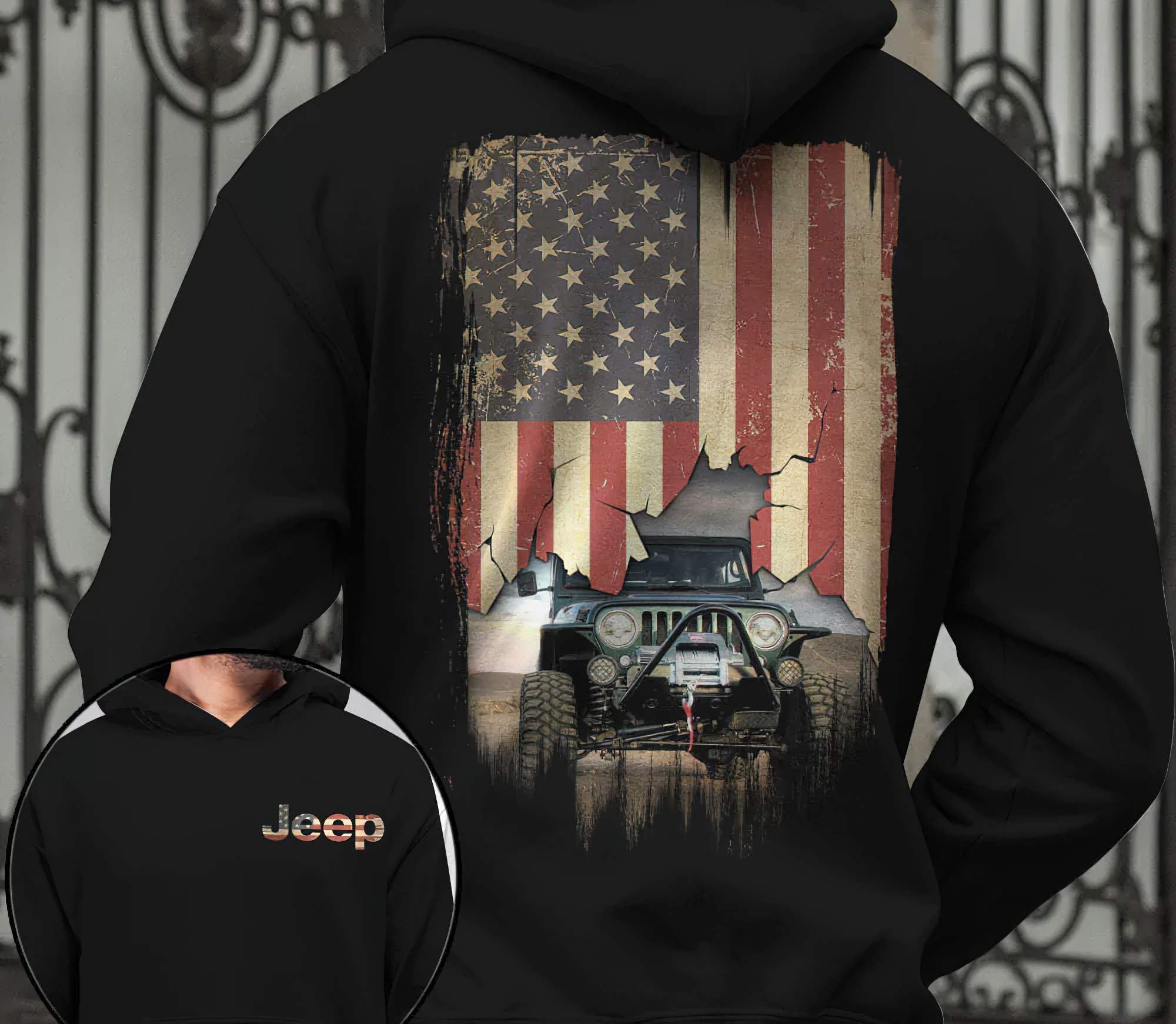 personalized-jeep-photo-hoodie