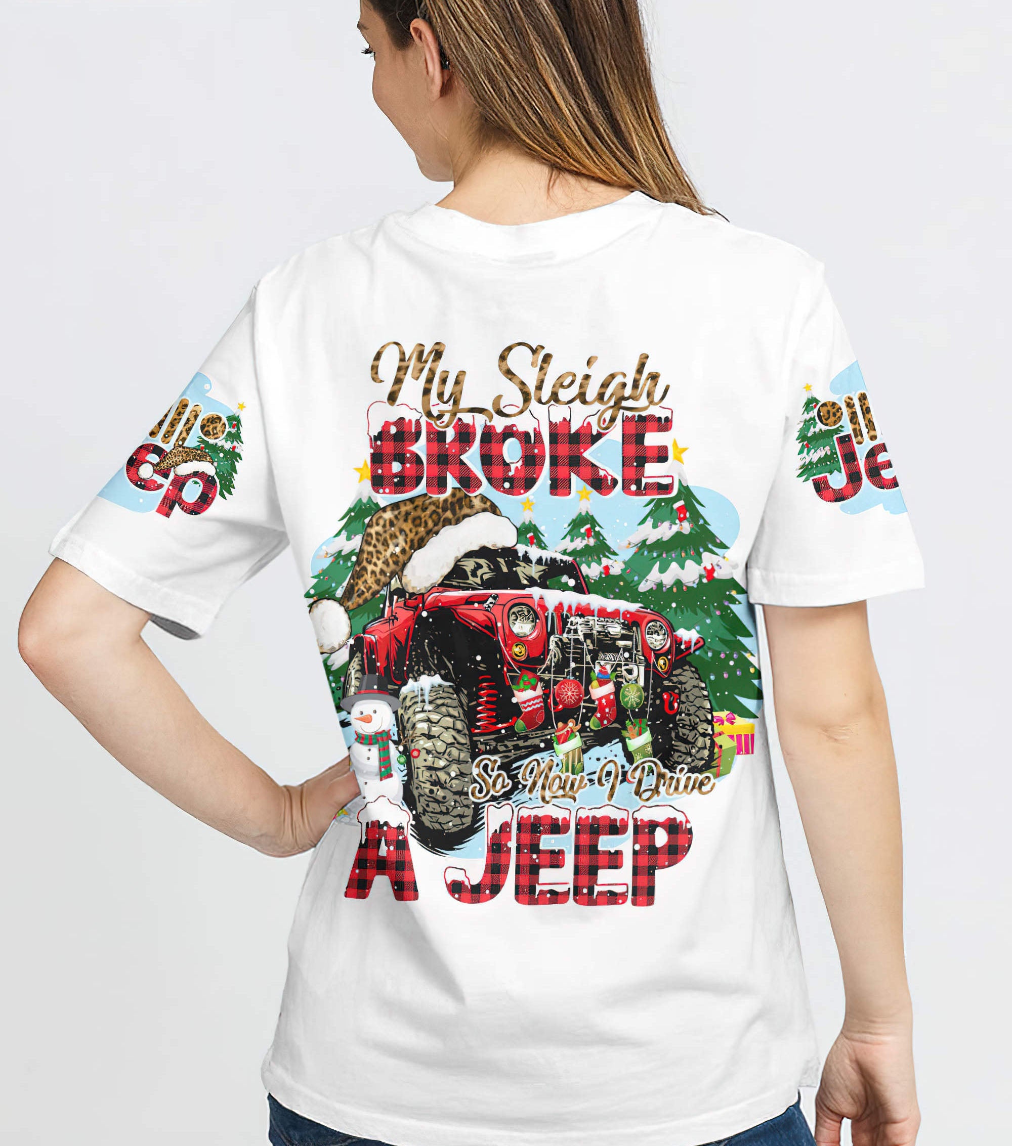 my-sleigh-broke-leopard-jeep-christmas-t-shirt