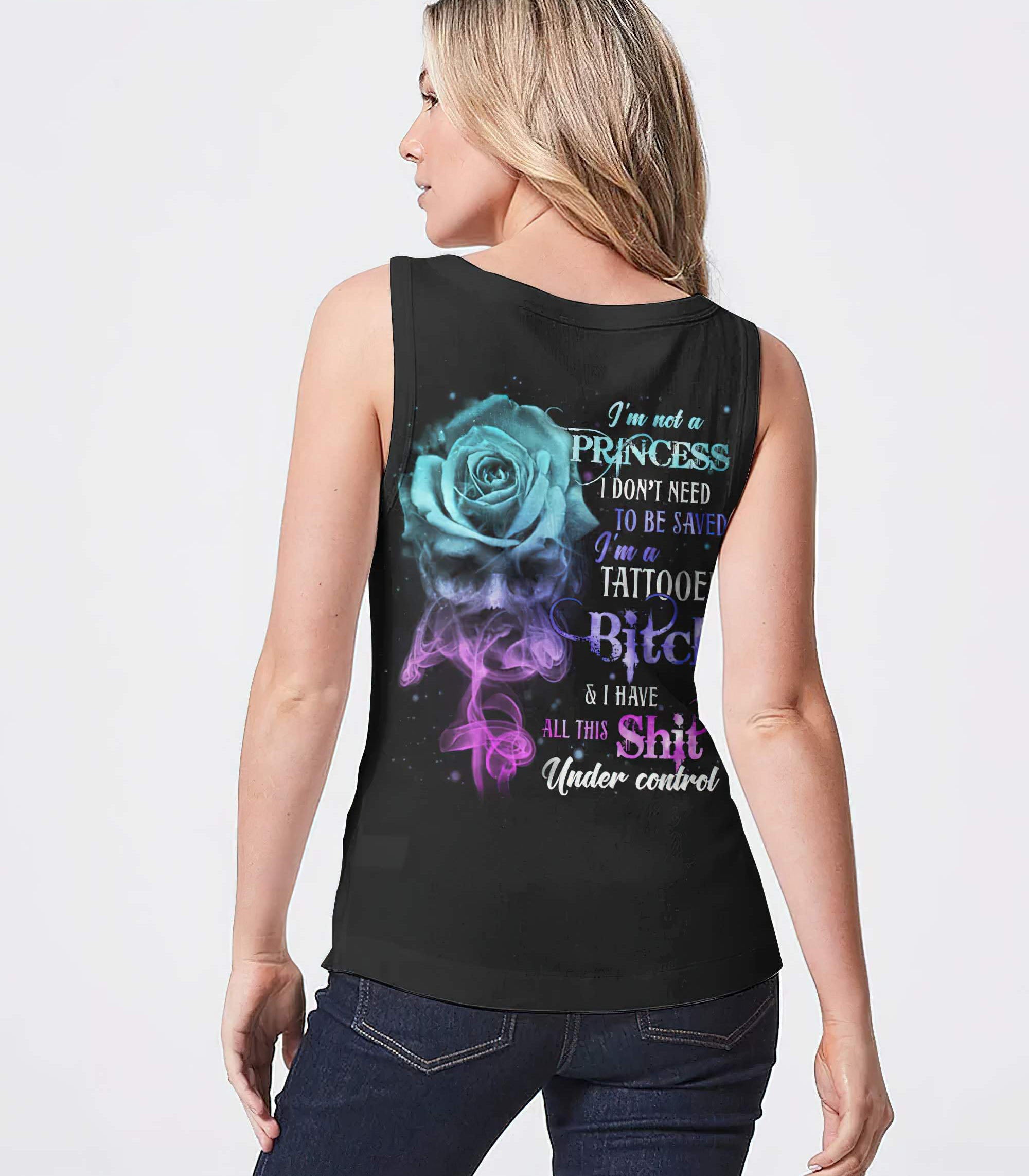 im-not-a-princess-skull-queen-all-over-print-tank-top