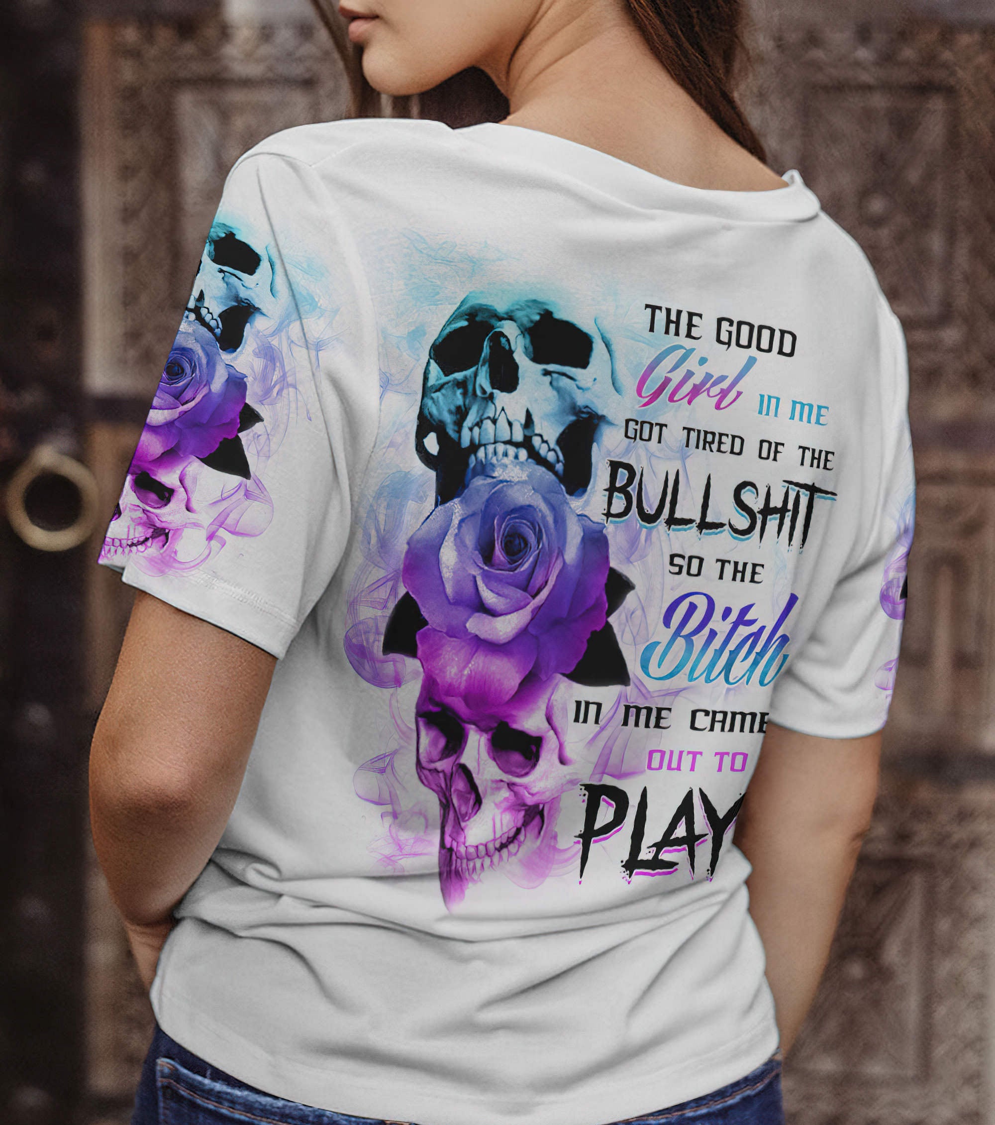 the-good-girl-in-me-got-tired-skull-rose-all-over-print-1-women-v-neck-t-shirt