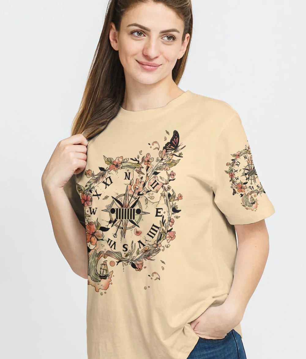 jeep-life-flower-compass-t-shirt